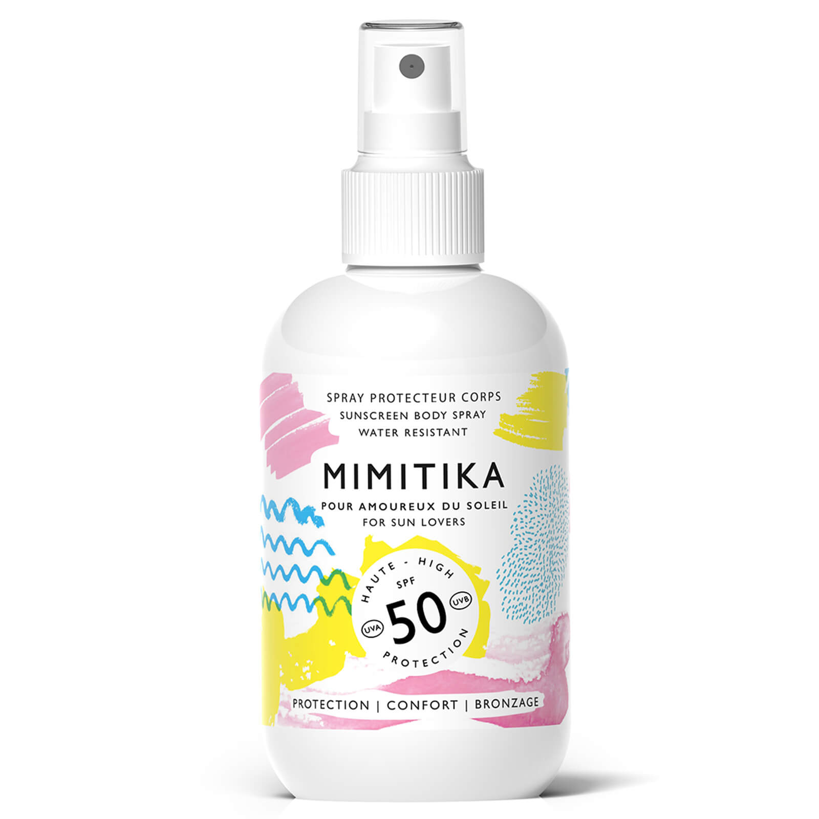 Crema solar corporal en espray con SPF 50 de Mimitika