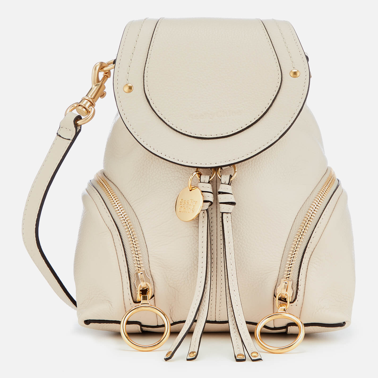 See By Chloe Women s Mini Olga Backpack Cement Beige Coggles