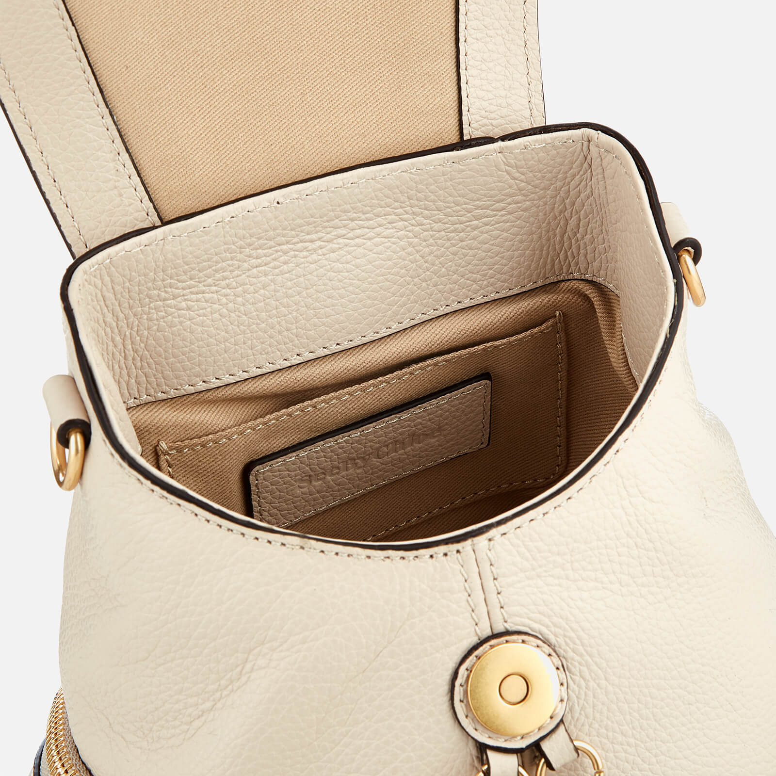See By Chloe Women s Mini Olga Backpack Cement Beige Coggles