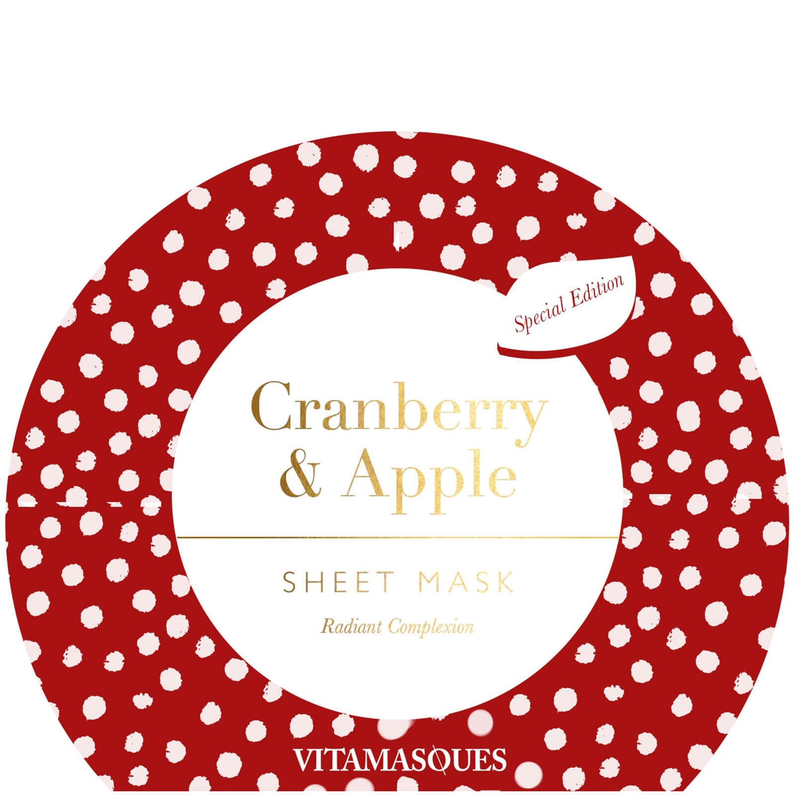 Vitamasques Cranberry and Apple Sheet Mask 20ml