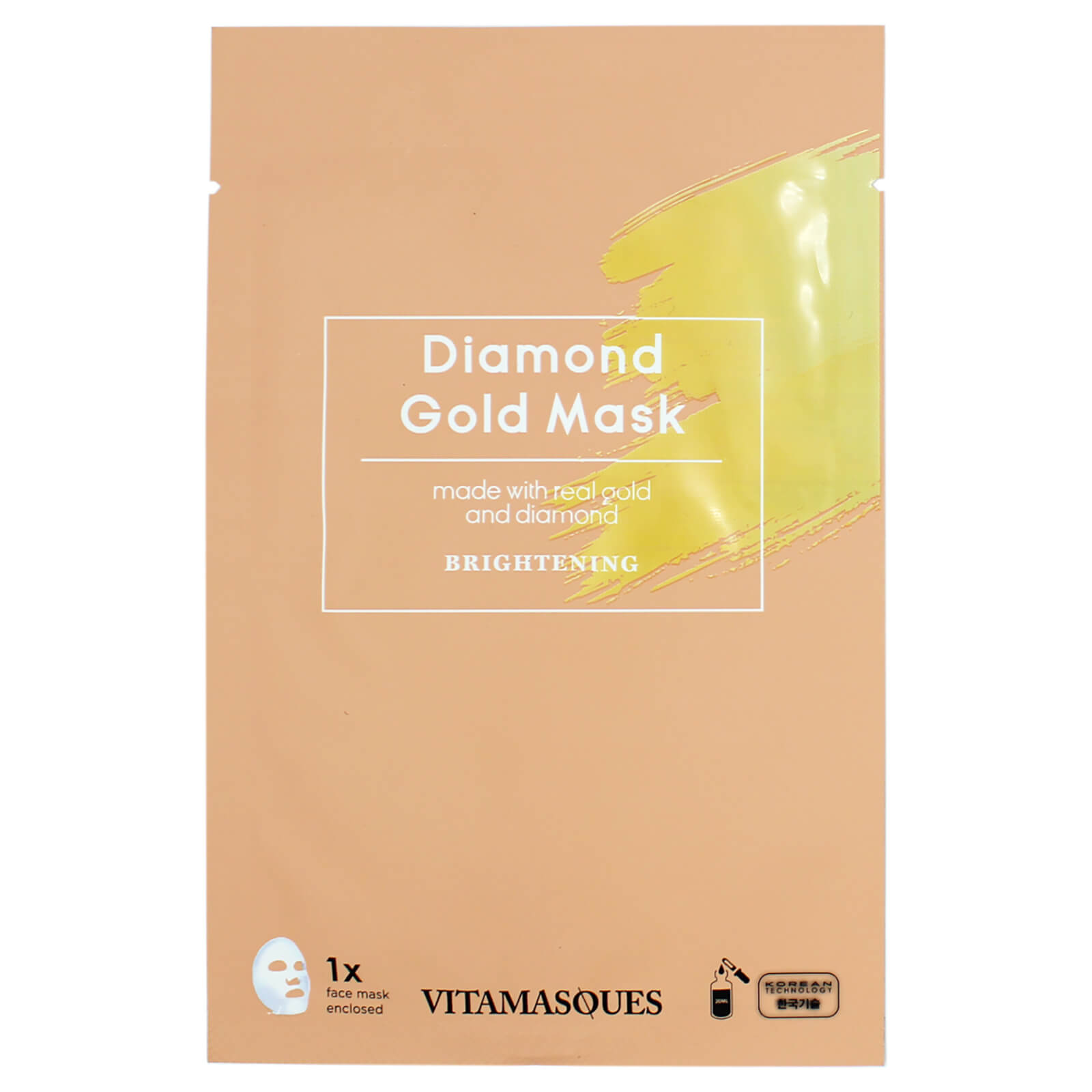 Vitamasques Diamond Gold Dust Sheet Mask 20ml