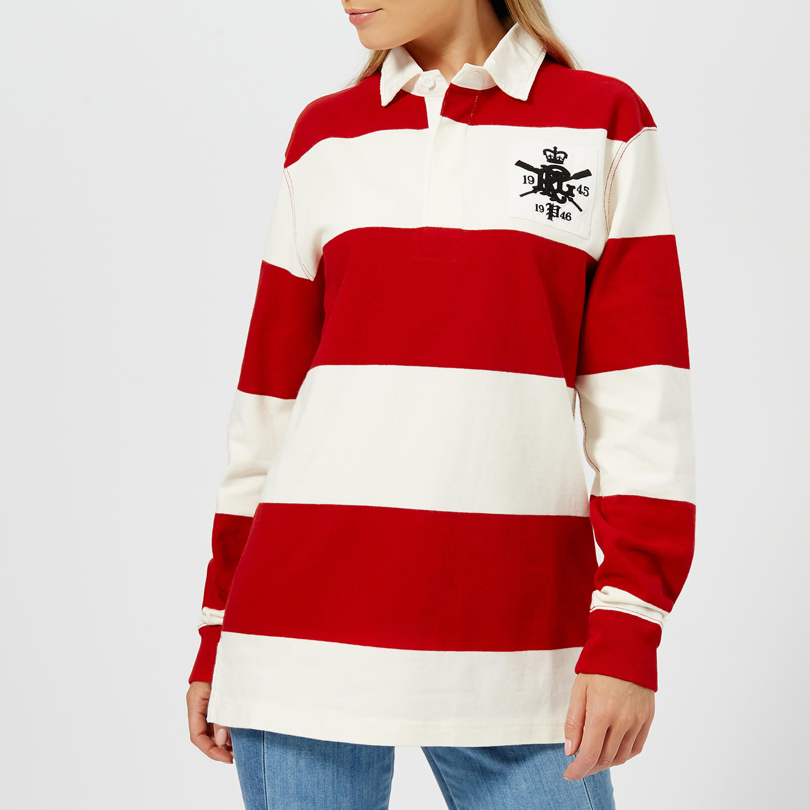 Polo Ralph Lauren Women's Patch Rugby Shirt - Red/DeckWash