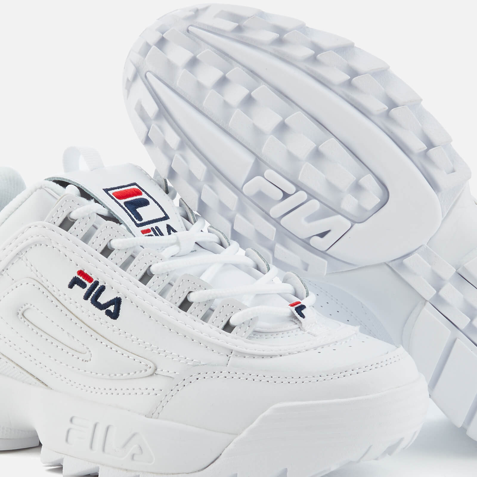 FILA Men s Disruptor 3 Premium Trainers White Allsole