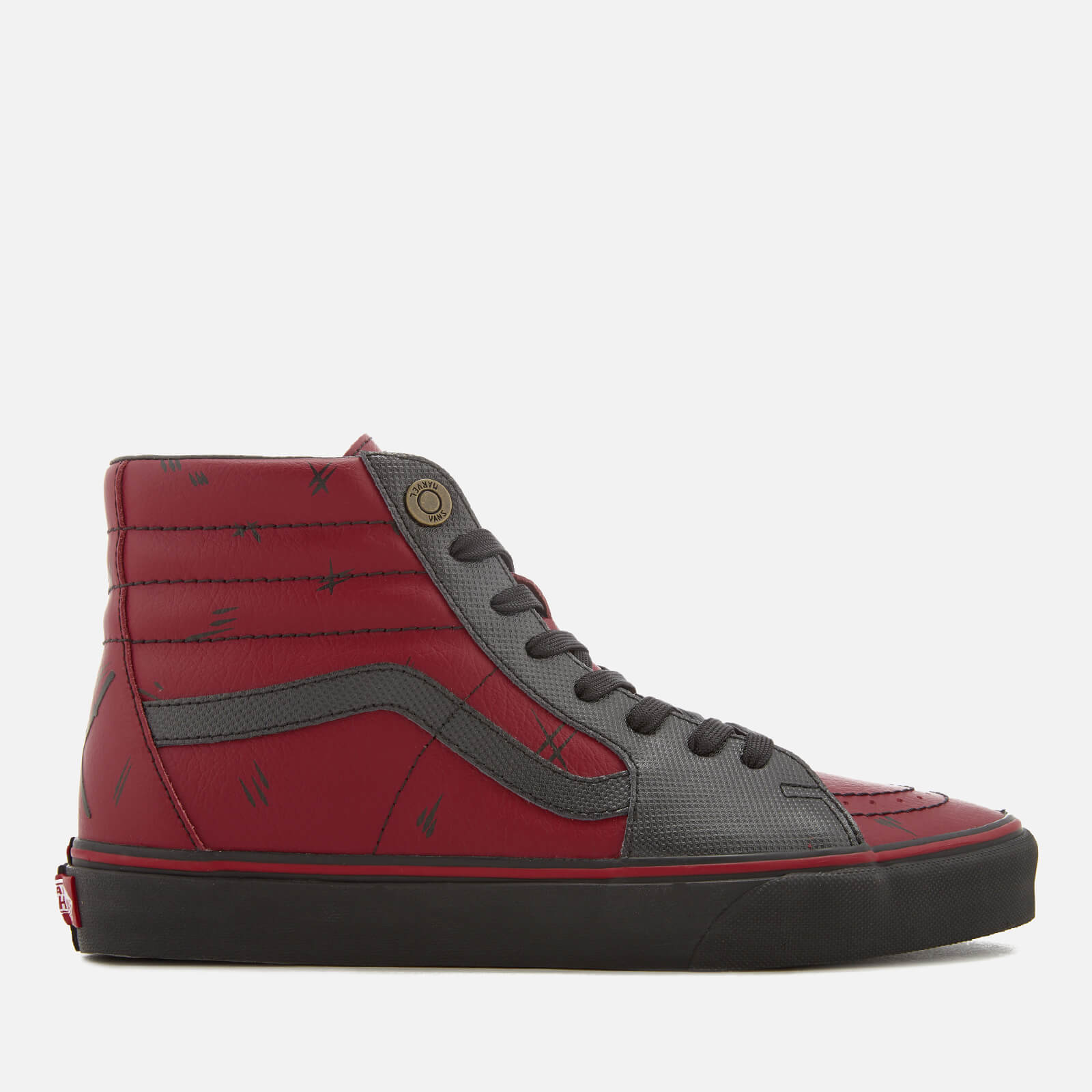 Vans Men s Marvel Deadpool Sk8 Hi Top Trainers Deadpool Black Allsole