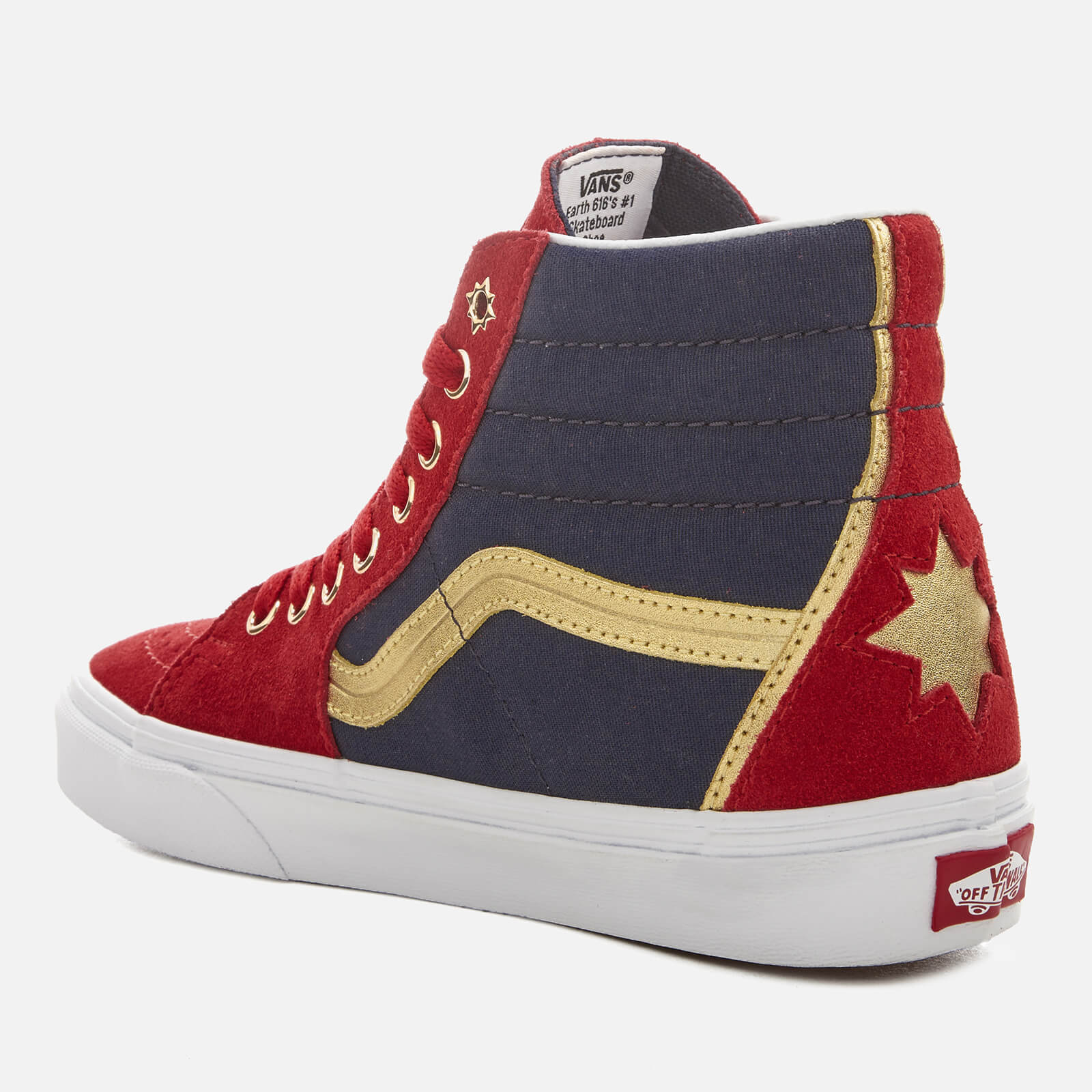 Vans Women s Marvel Captain Marvel Sk8 Hi Top Trainers Captain Marvel True White Allsole