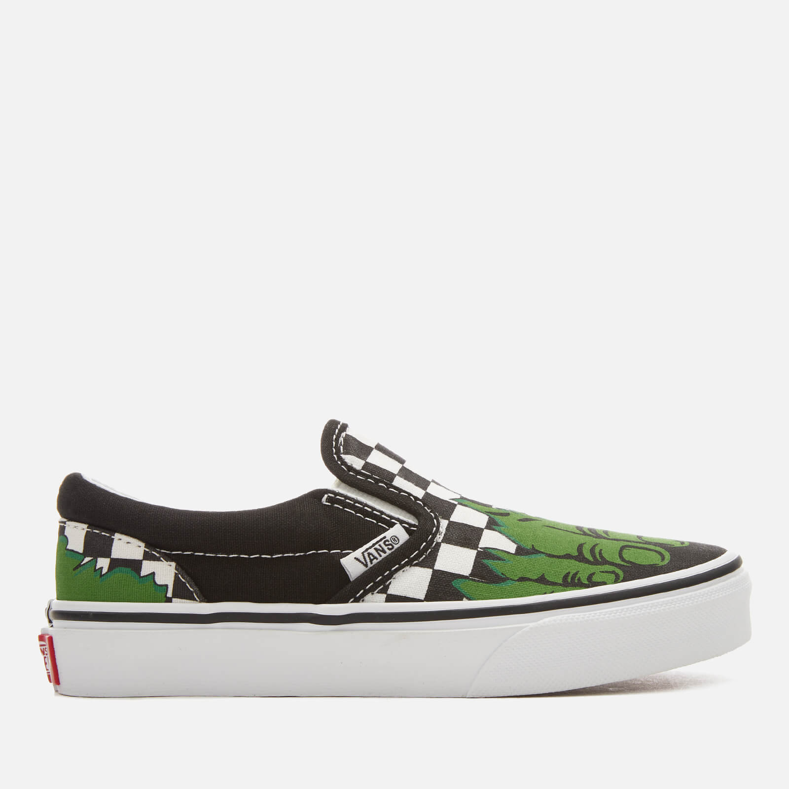 Vans Kids Marvel Hulk Classic Slip On Trainers Hulk