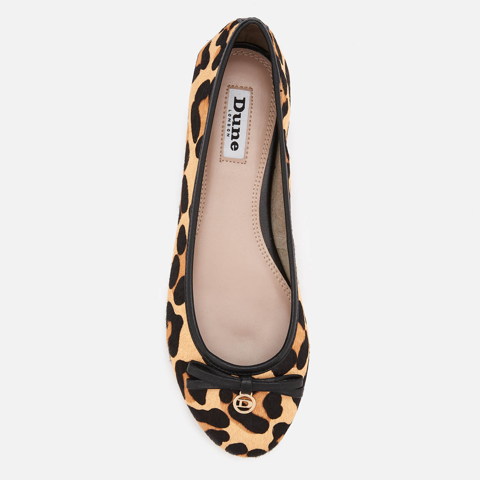 Dune leopard print flats best sale