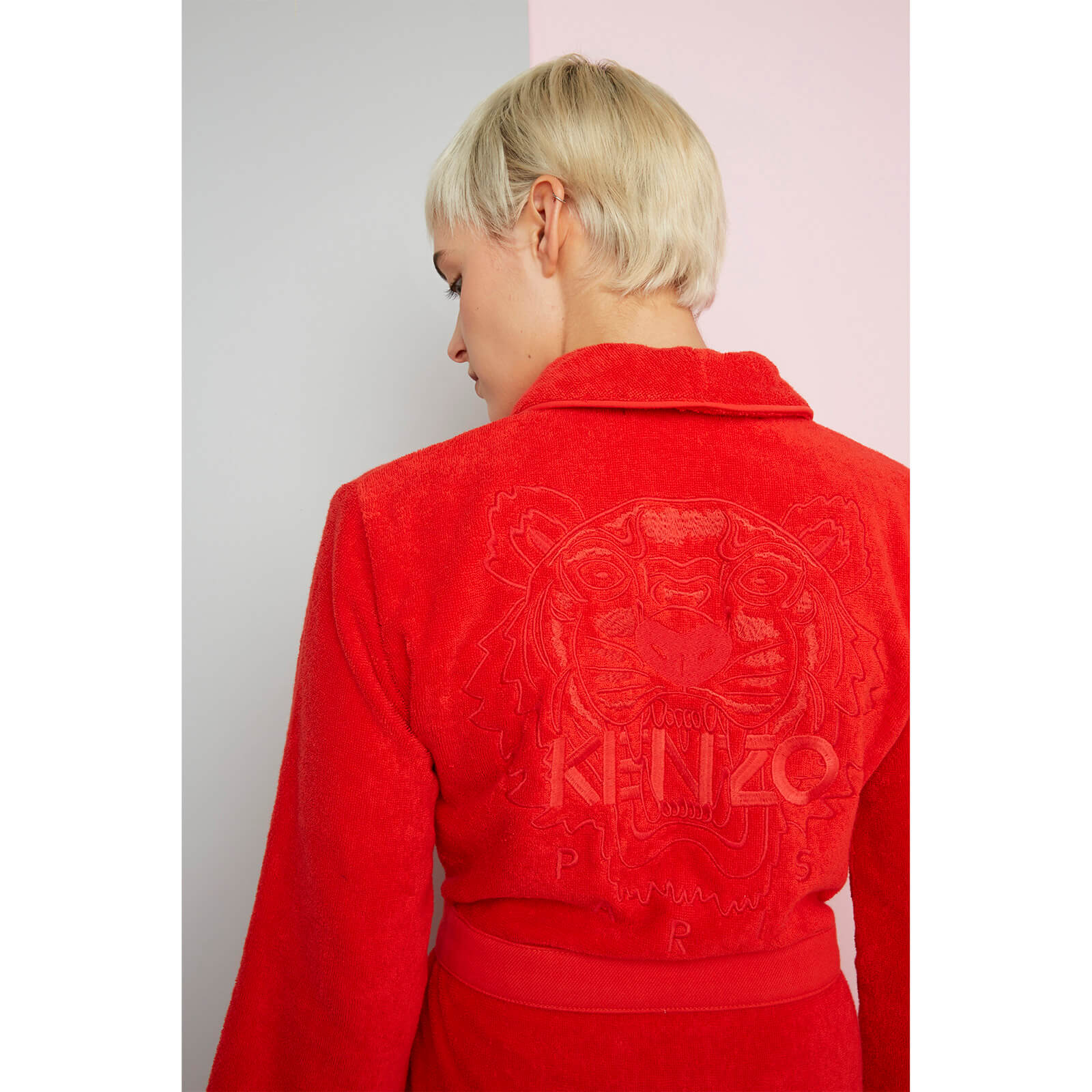 KENZO Iconic Bathrobe Red Coggles