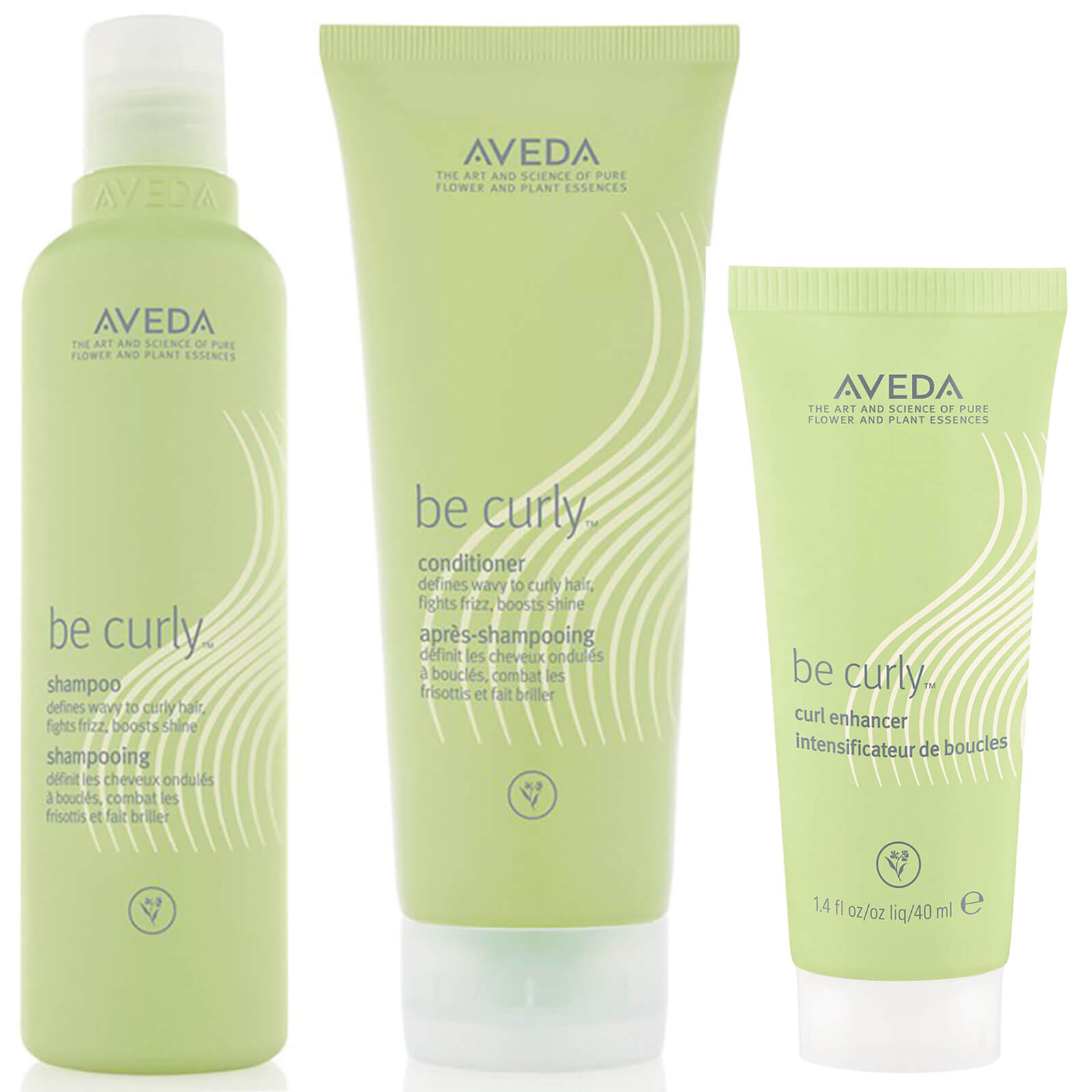 Aveda Be Curly Shampoo and Conditioner Duo with Curl Enhancer Sample