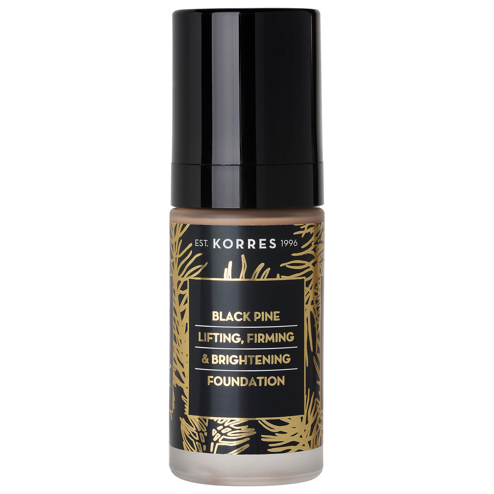 Base de maquillaje Black Pine en el tono 1 de KORRES 30 ml
