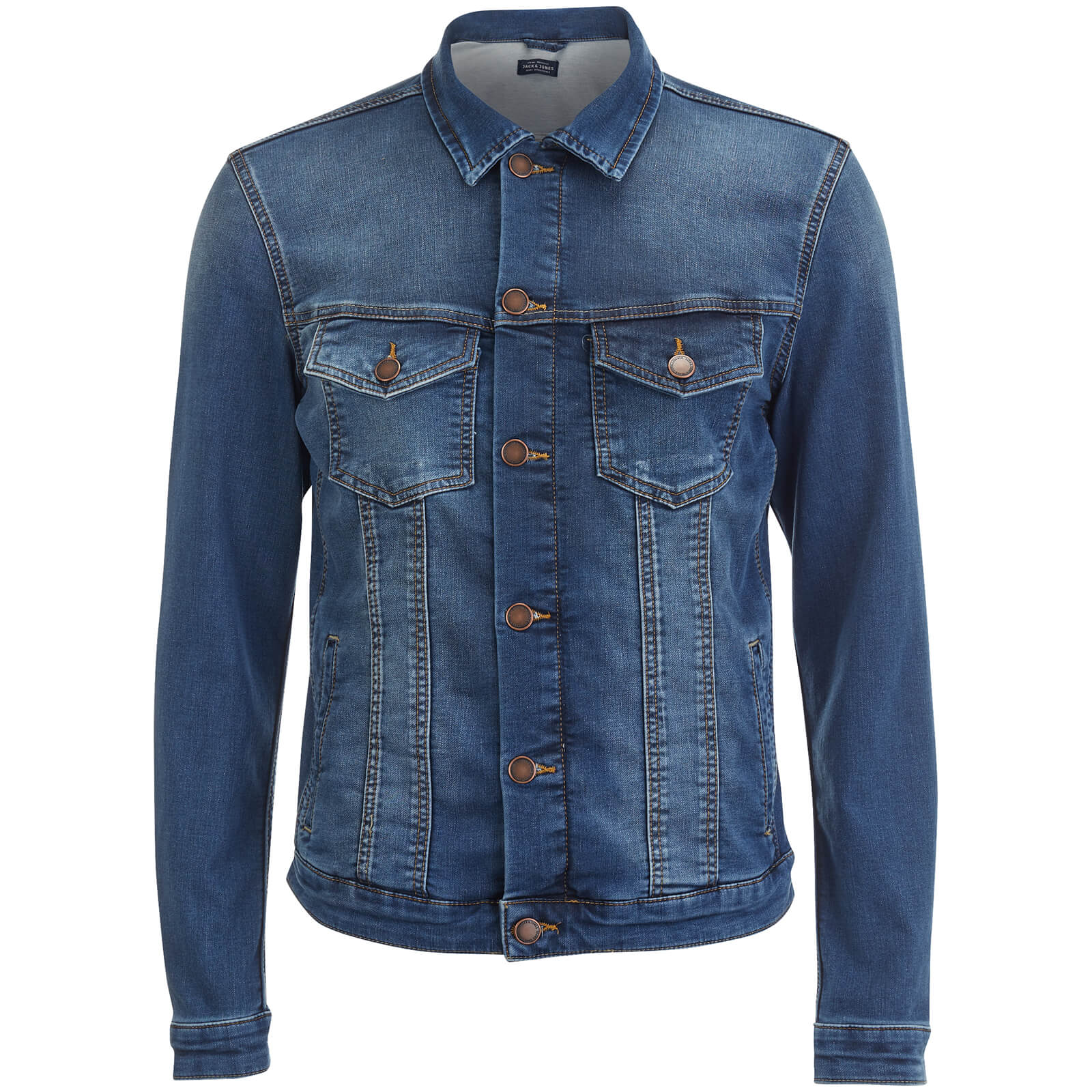 Jack & Jones Originals Men's Alvin Denim Jacket - Dark Wash - S - Blue