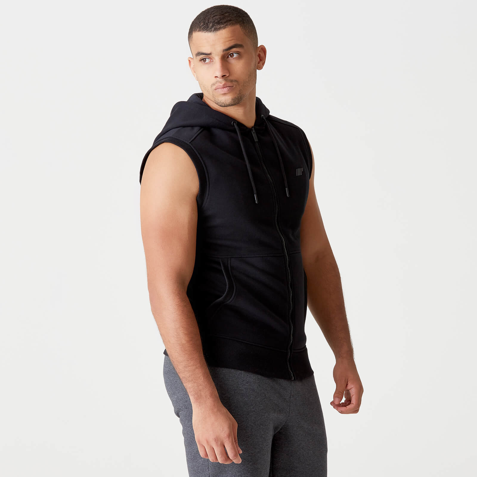 【21SS】 MASU \"SLEEVELESS SWEAT SHIRTS\" H&M LOOSE FIT SLEEVELESS SPORTS HOODIE 🔖DESCRIPTION & FIT