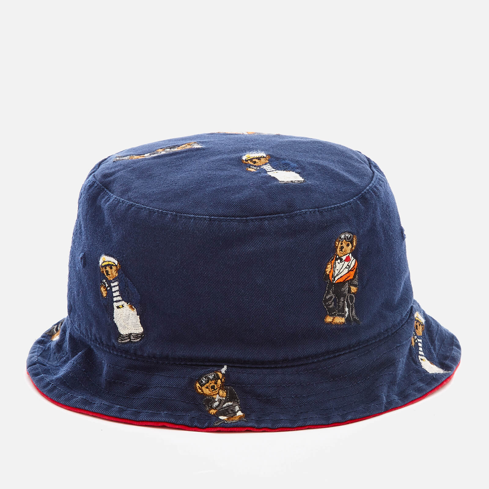 Polo Ralph Lauren Men s Cotton Chino Bear Bucket Hat Newport Navy Coggles