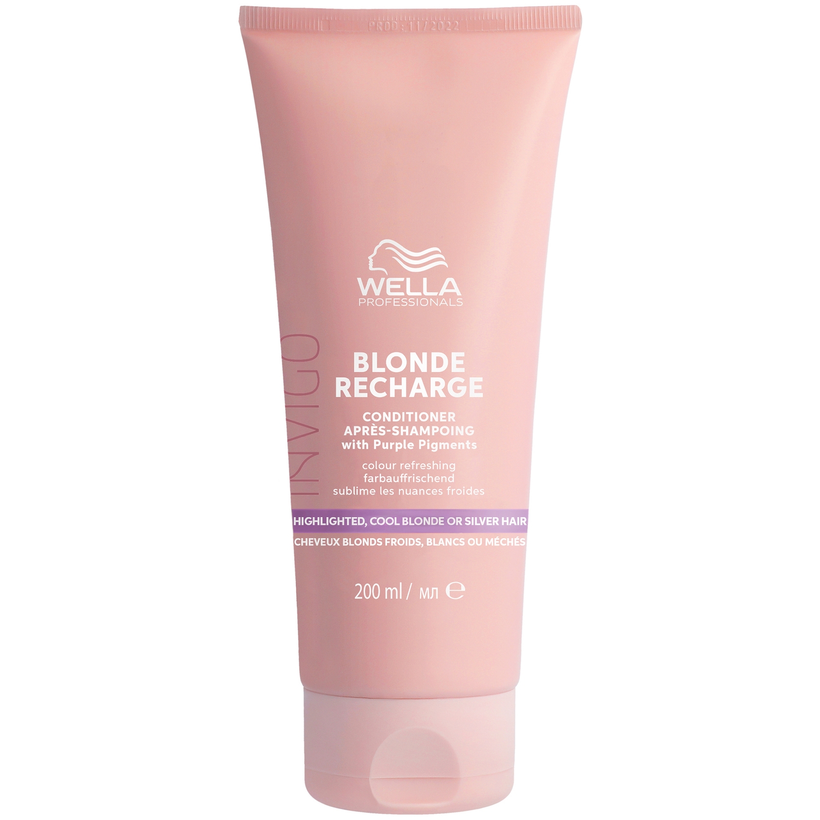 Acondicionador potenciador del color Cool Blonde INVIGO de Wella Professionals 200 ml