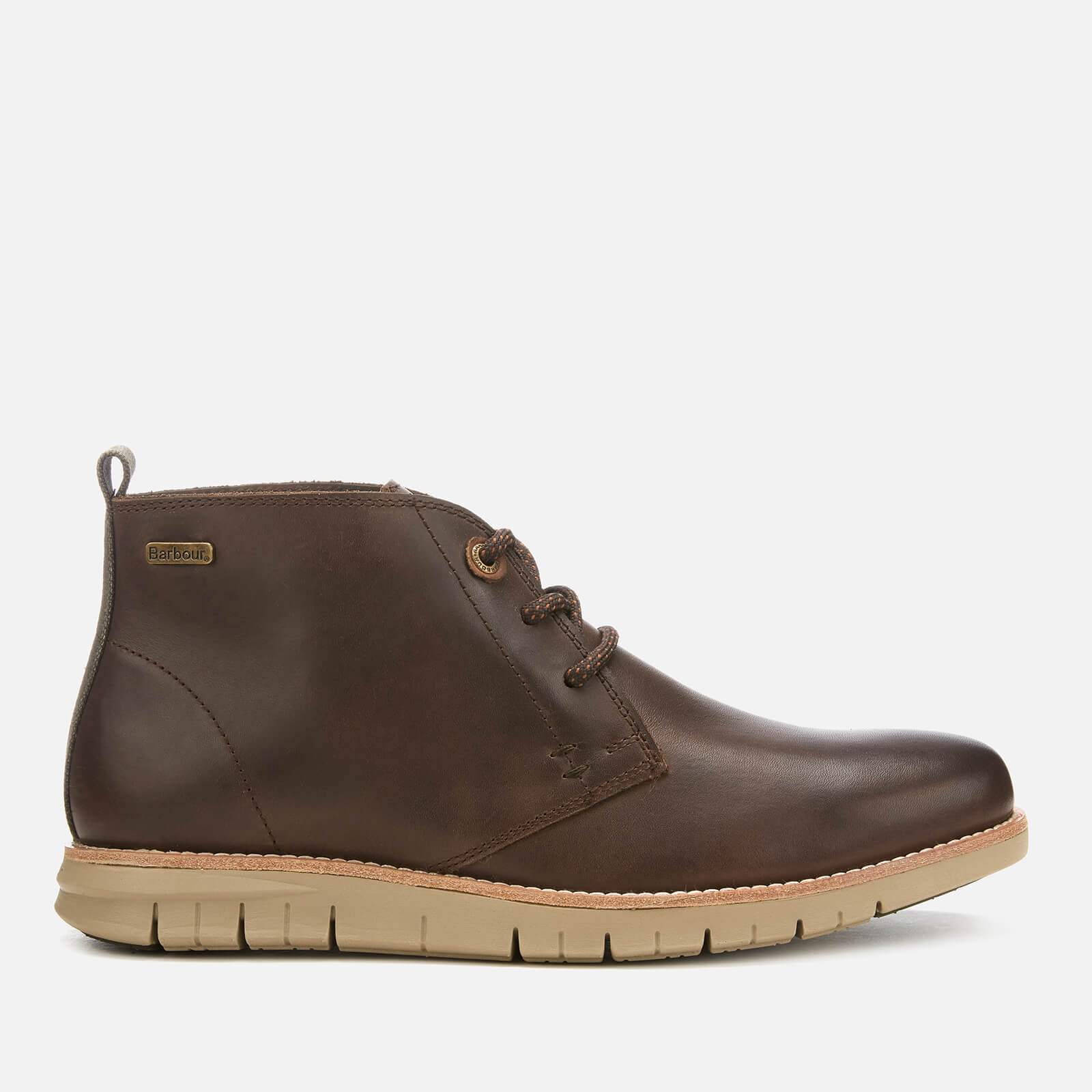 Barbour Men s Burghley Leather Chukka Boots Brown Montana Allsole