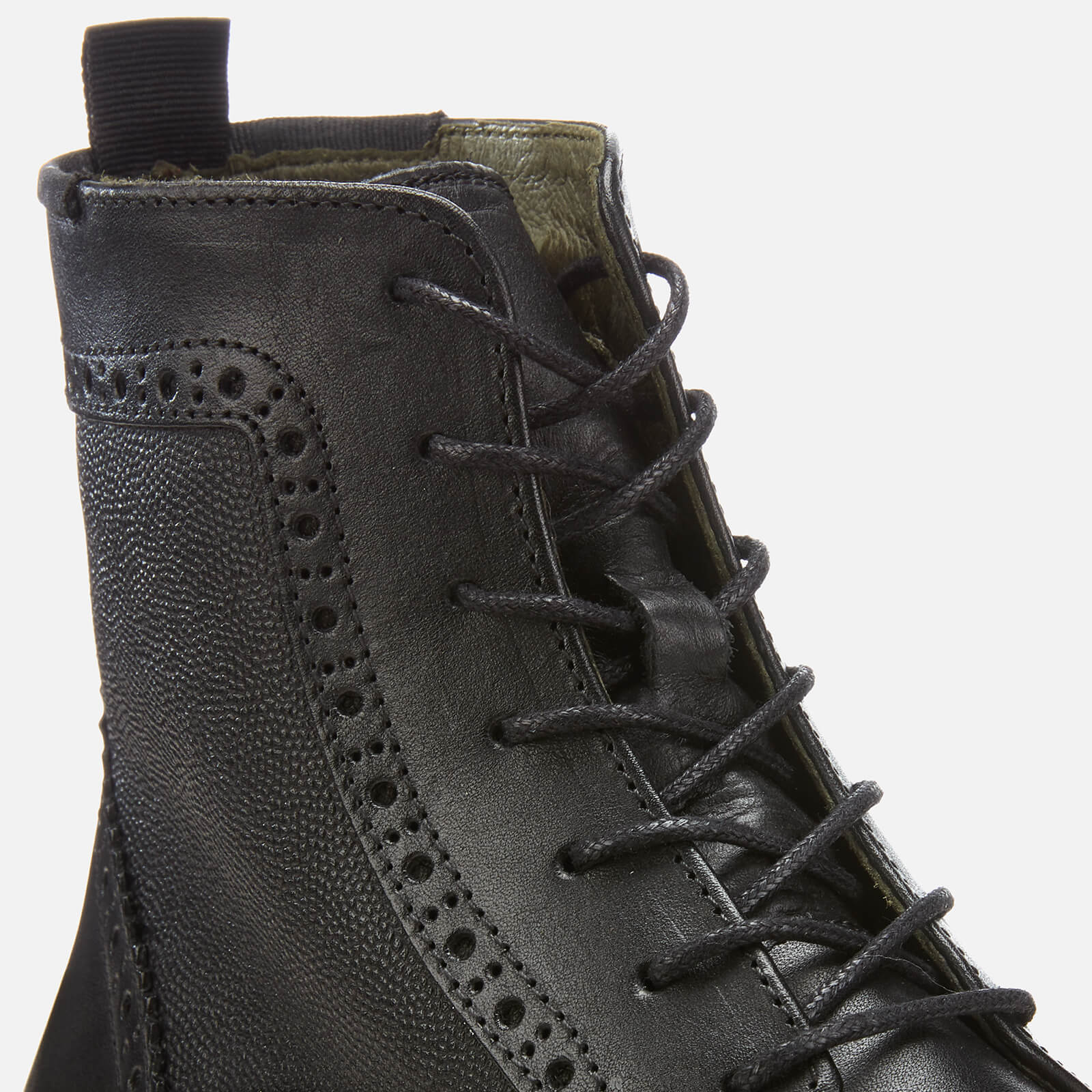 Barbour Men s Belford Leather Brogue Lace Up Boots Black Coggles
