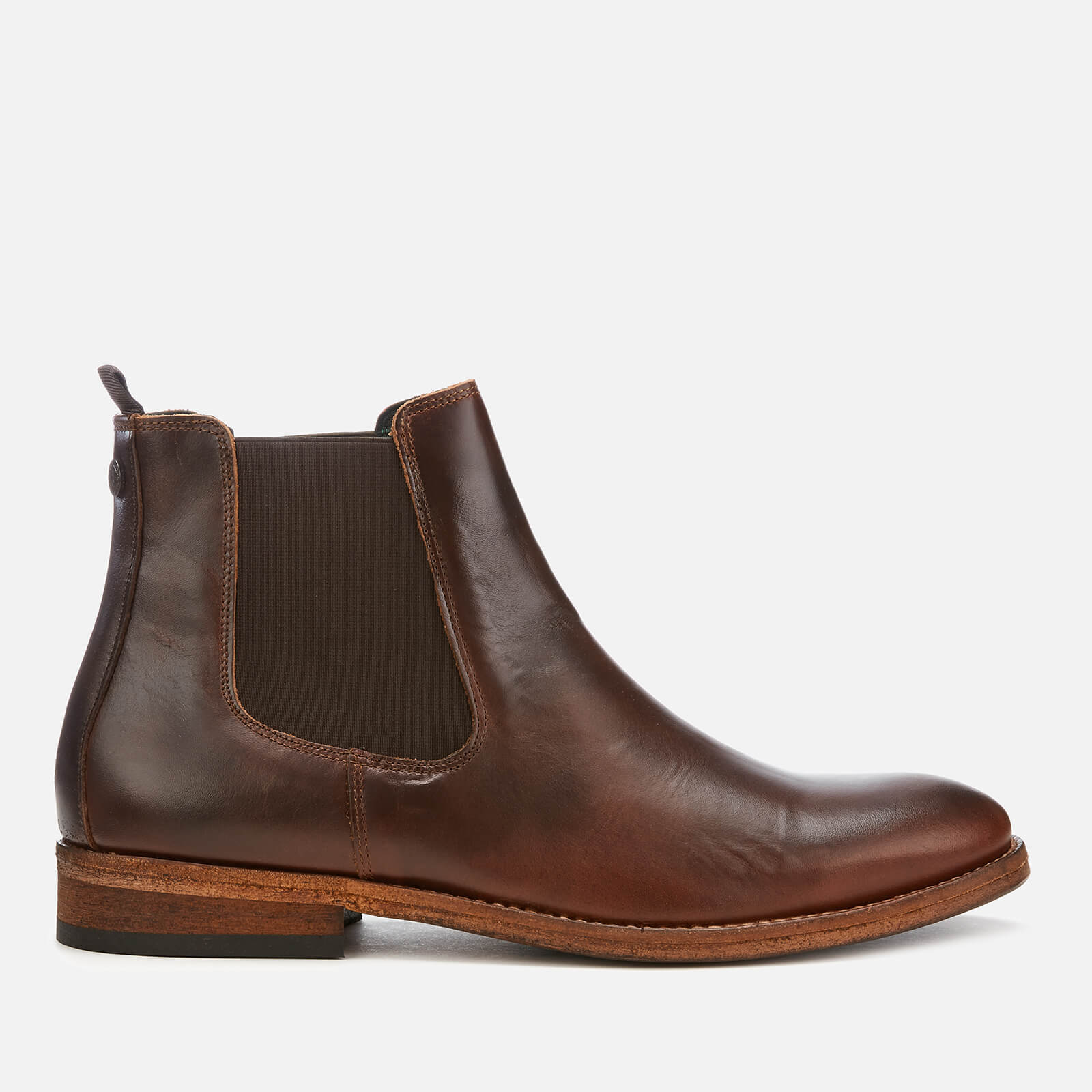 Barbour Men s Bedlington Leather Chelsea Boots Mahogany Coggles