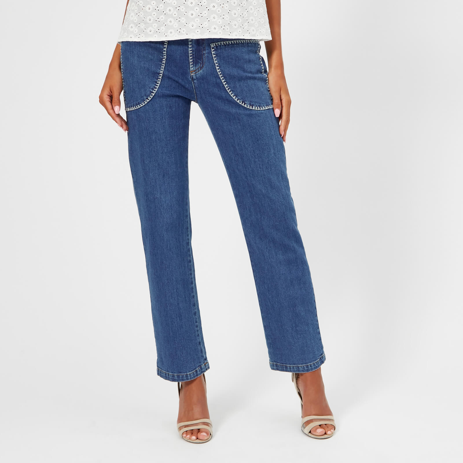 See By Chloé Women's Stone Wash Jeans - Shady Cobalt | Coggles See By Chloé Women's Stone Wash Jeans - Shady Cobalt | Coggles
