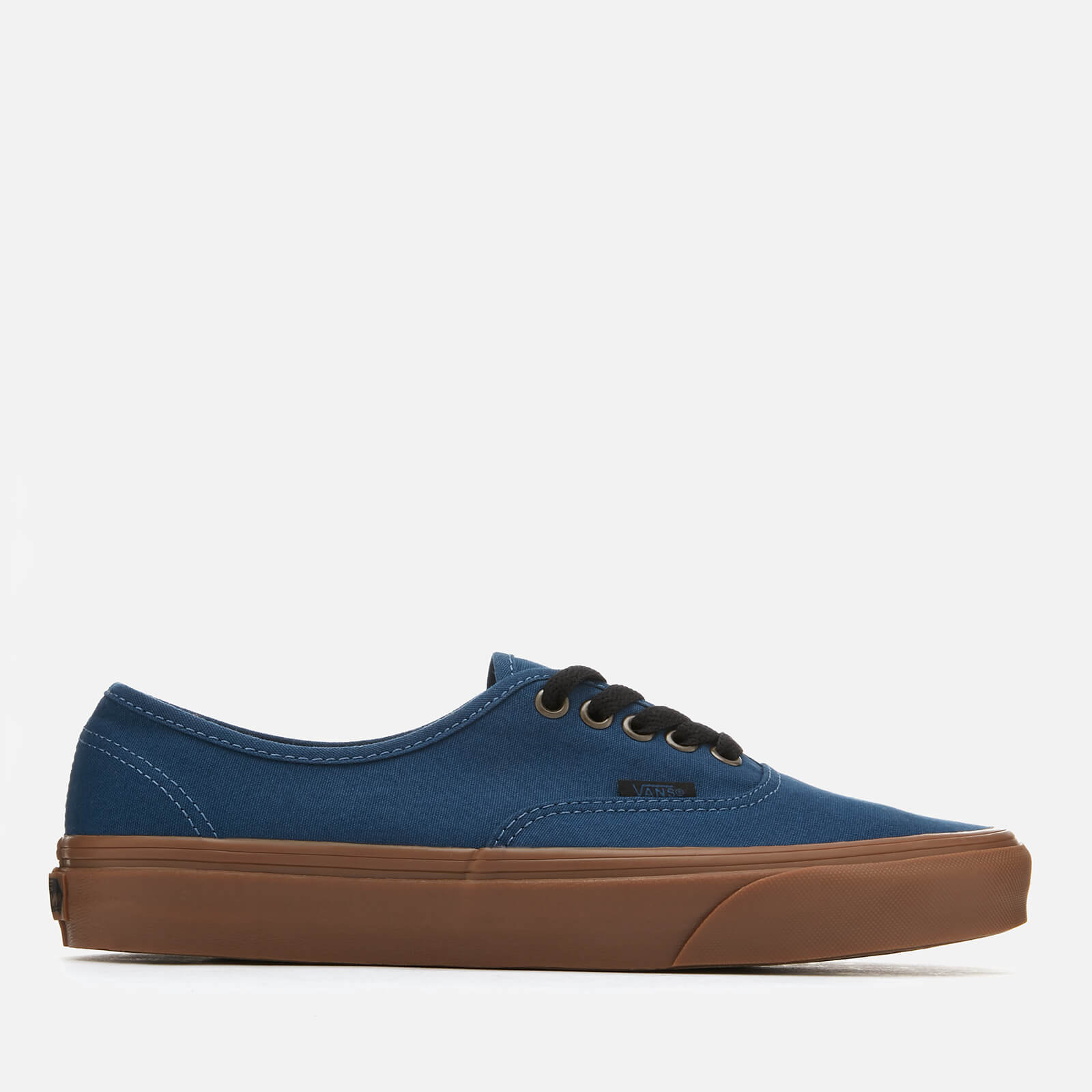 Vans Men s Authentic Gum Sole Trainers Dark Denim Black Allsole