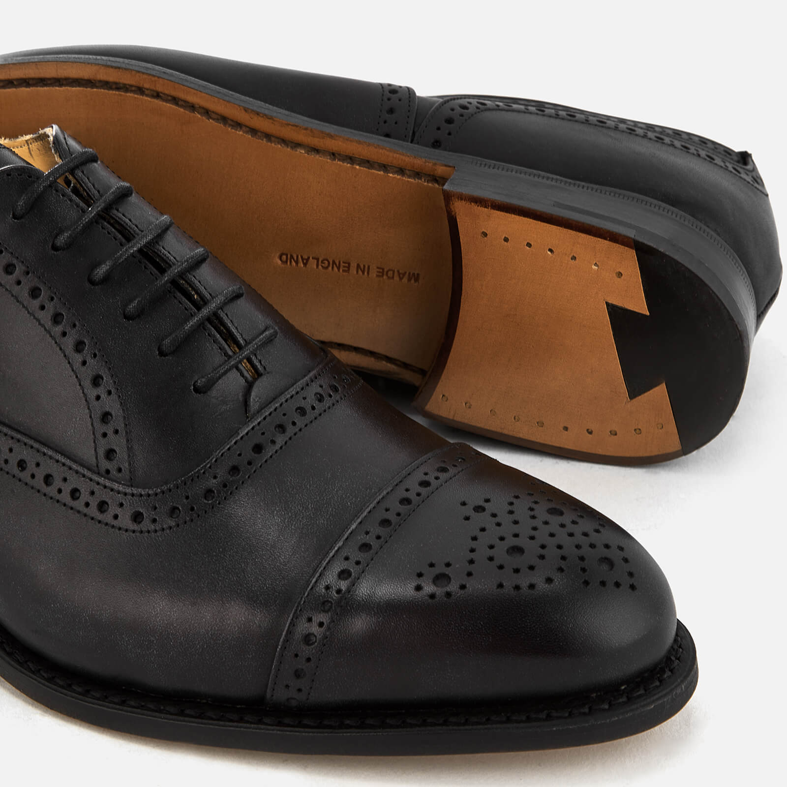 Tricker's Men's Stockton Museum Leather Toe Cap Oxford Shoes