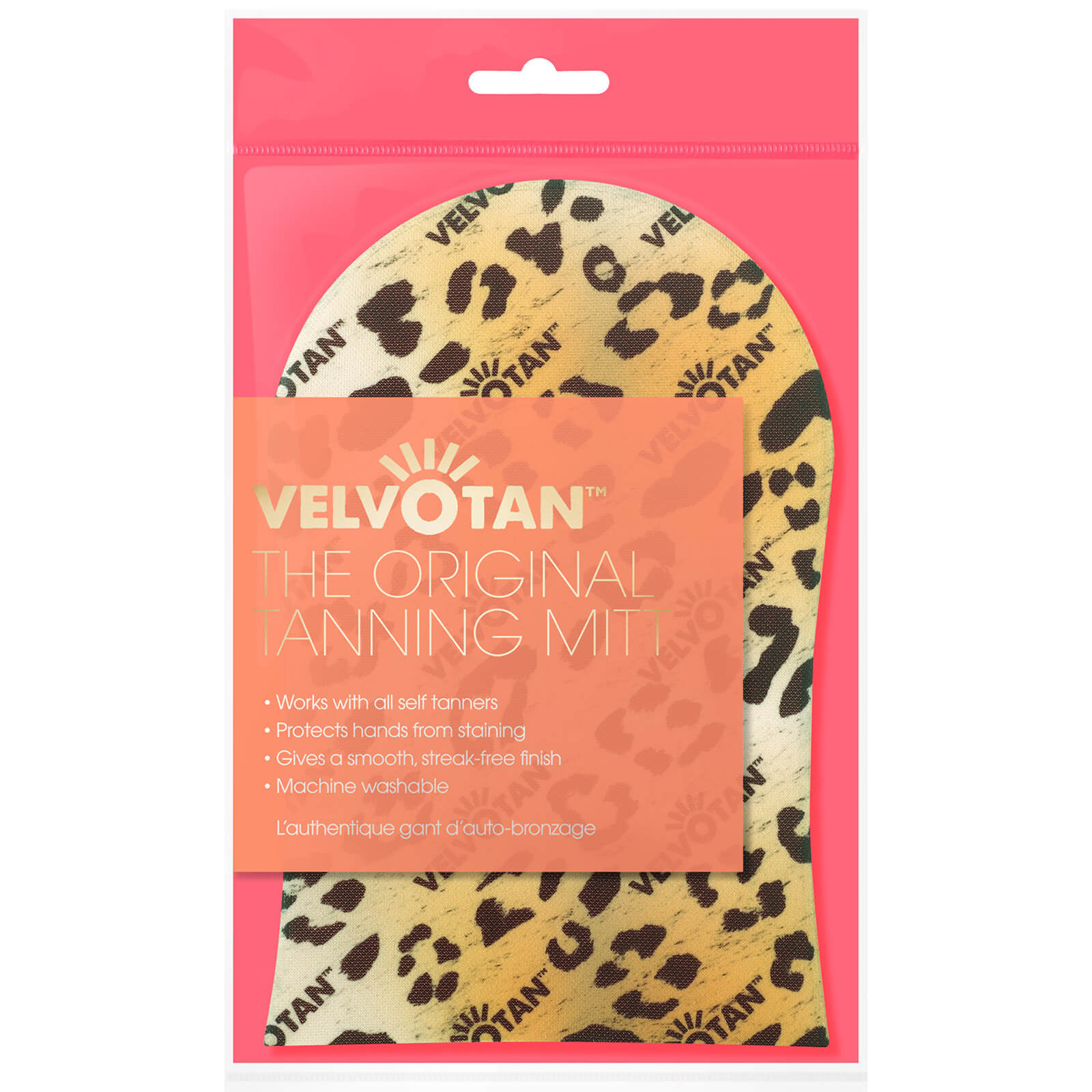 Guante corporal original para autobronceador de Velvotan - Leopardo