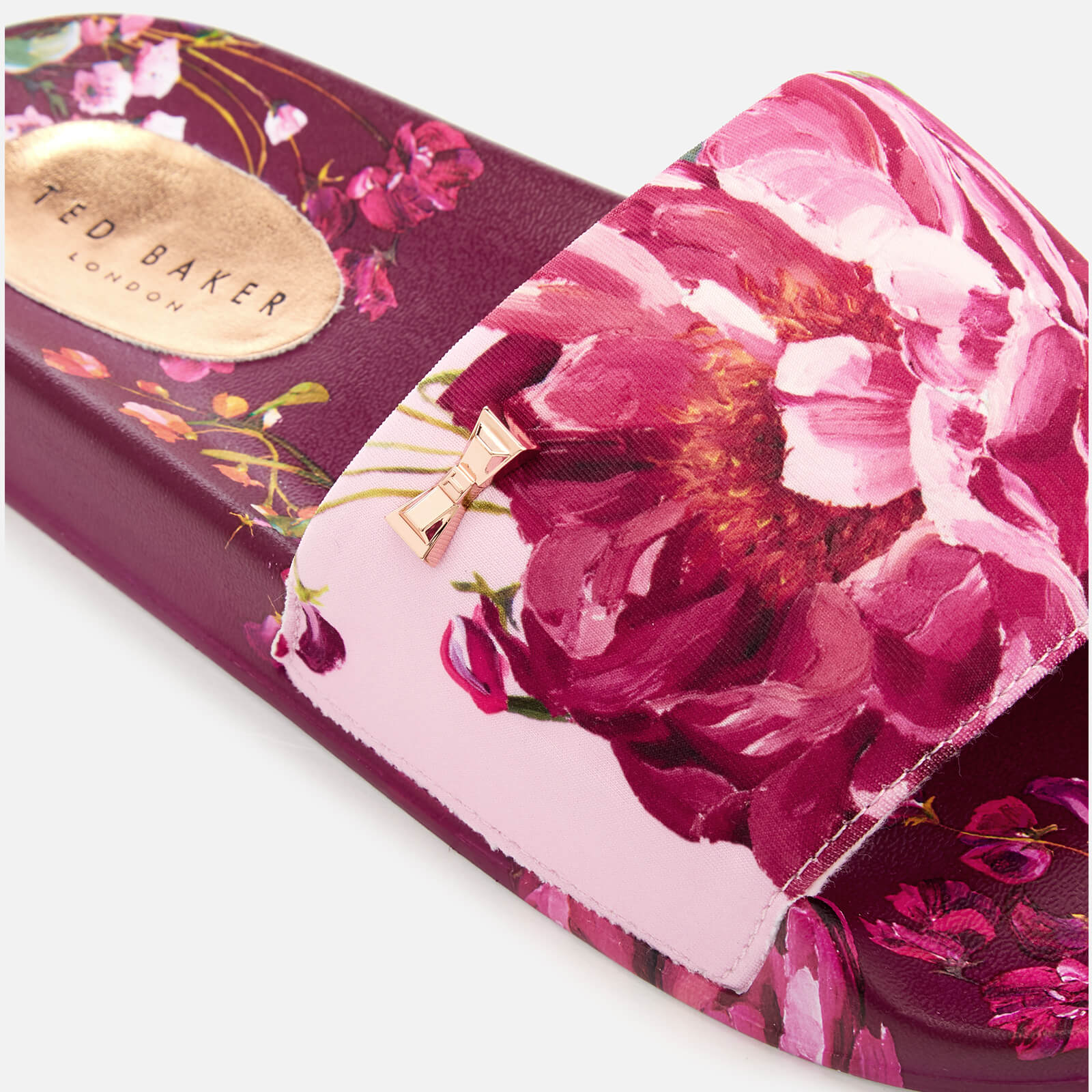 Ted Baker Women s Qarla Slide Sandals Serenity Print Allsole