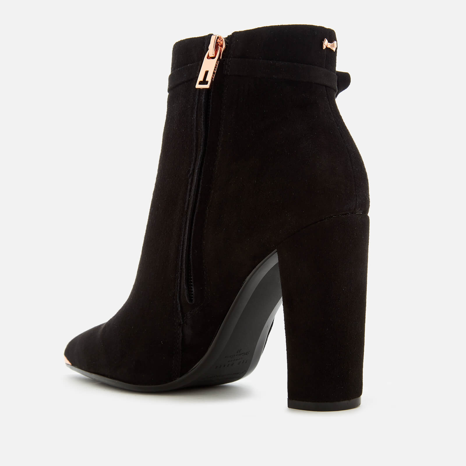 Qatena suede bow detail ankle boots outlet