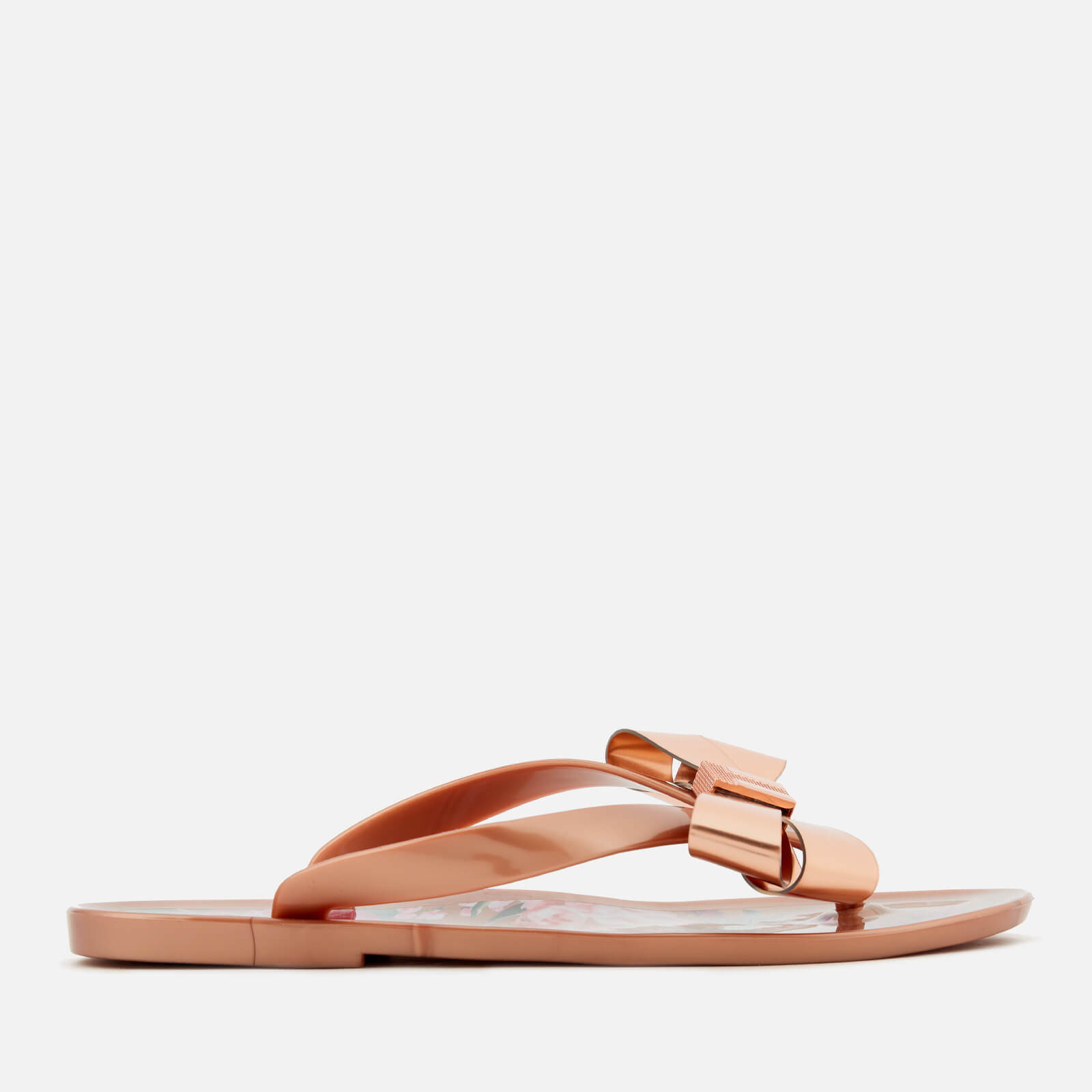 Ted baker on sale gold flip flops