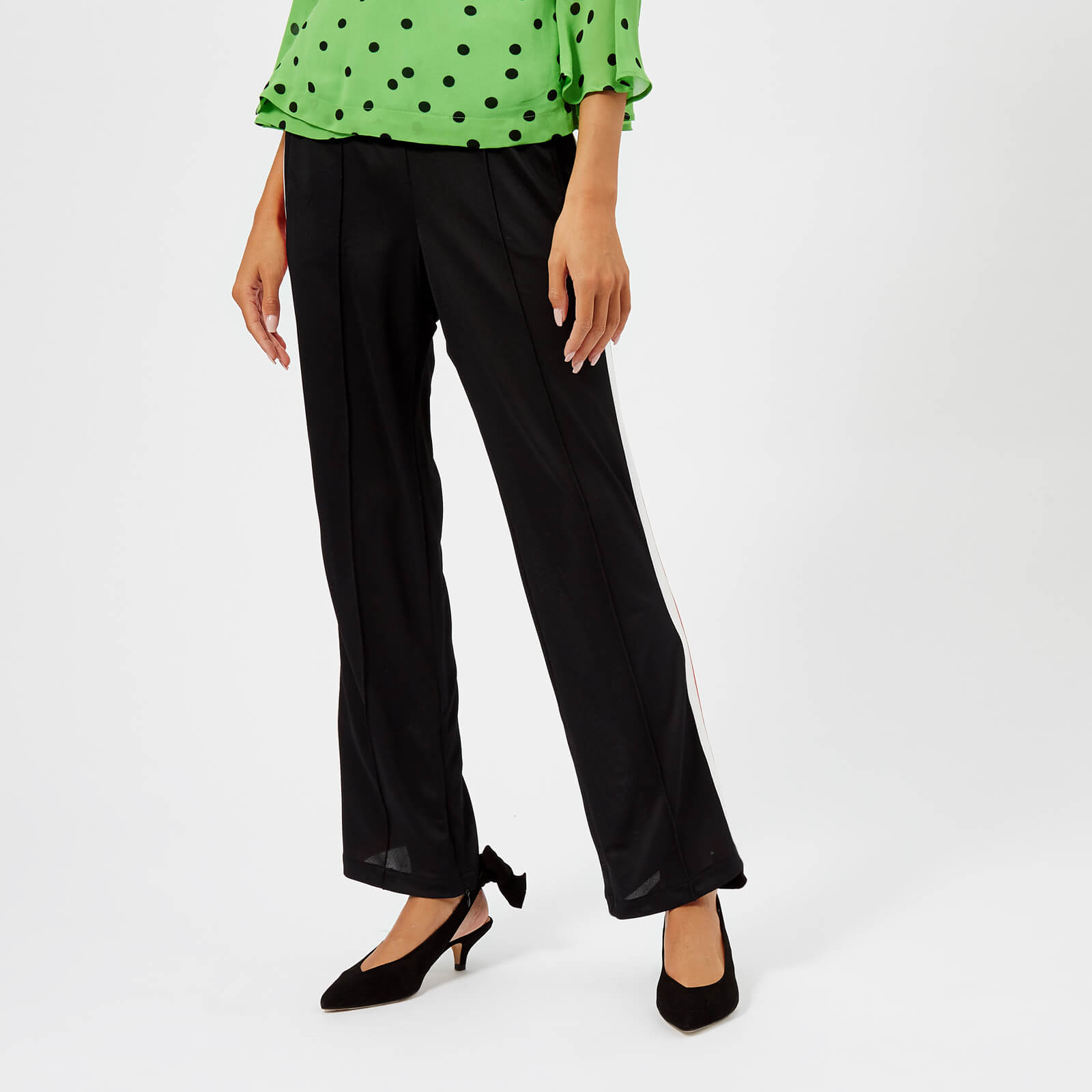 Ganni Women s Dubois Polo Track Pants Black Coggles