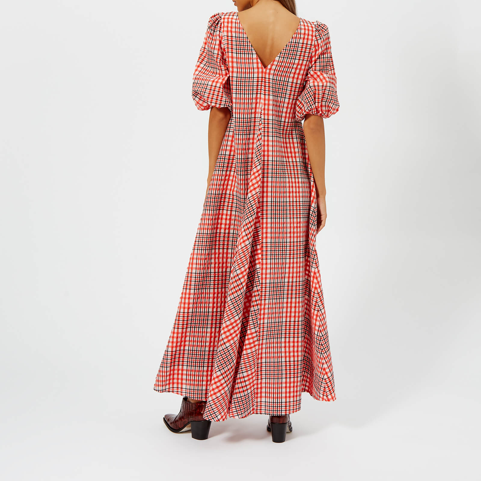 Ganni Women s Charron Dress Big Apple Red Coggles