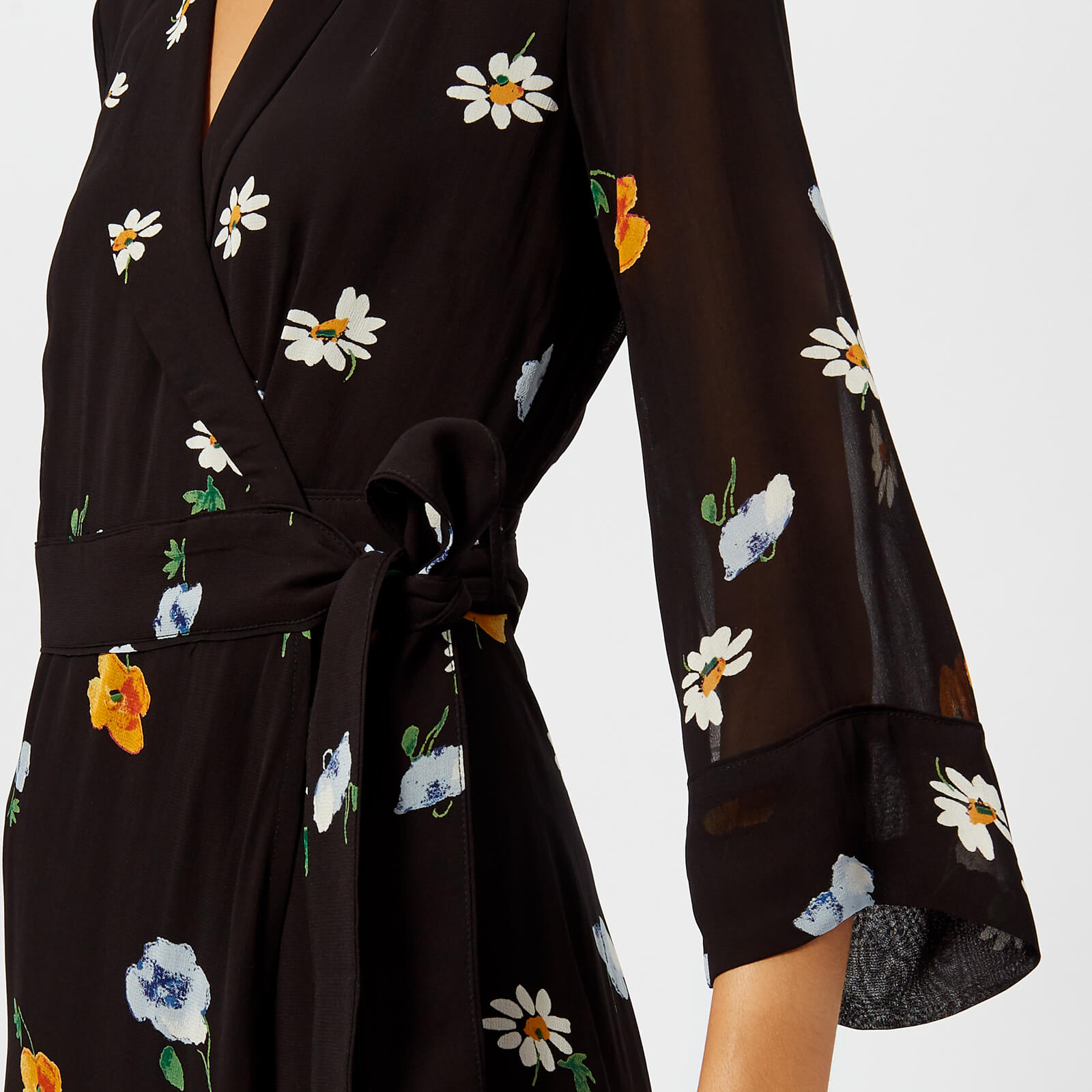 Ganni Women s Dainty Georgette Dress Black Coggles