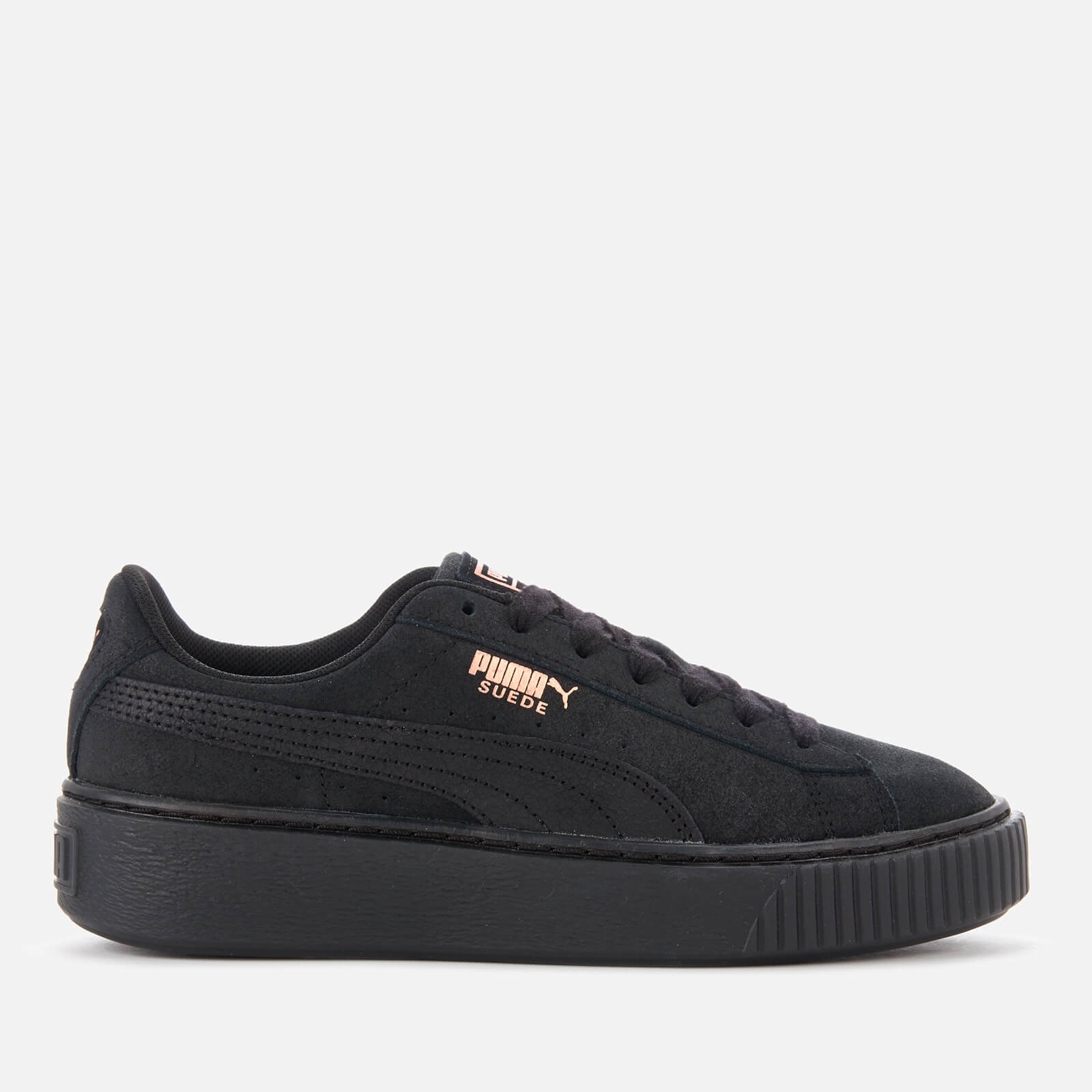 Puma Women s Artica Suede Platform Trainers Puma Black Allsole