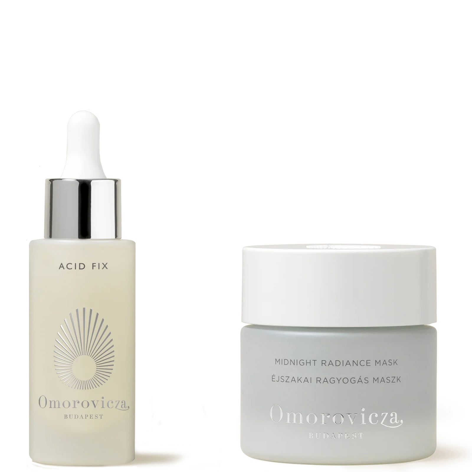 Omorovicza Acid Fix 30ml and Omorovicza Midnight Radiance Mask 50ml Evening Duo