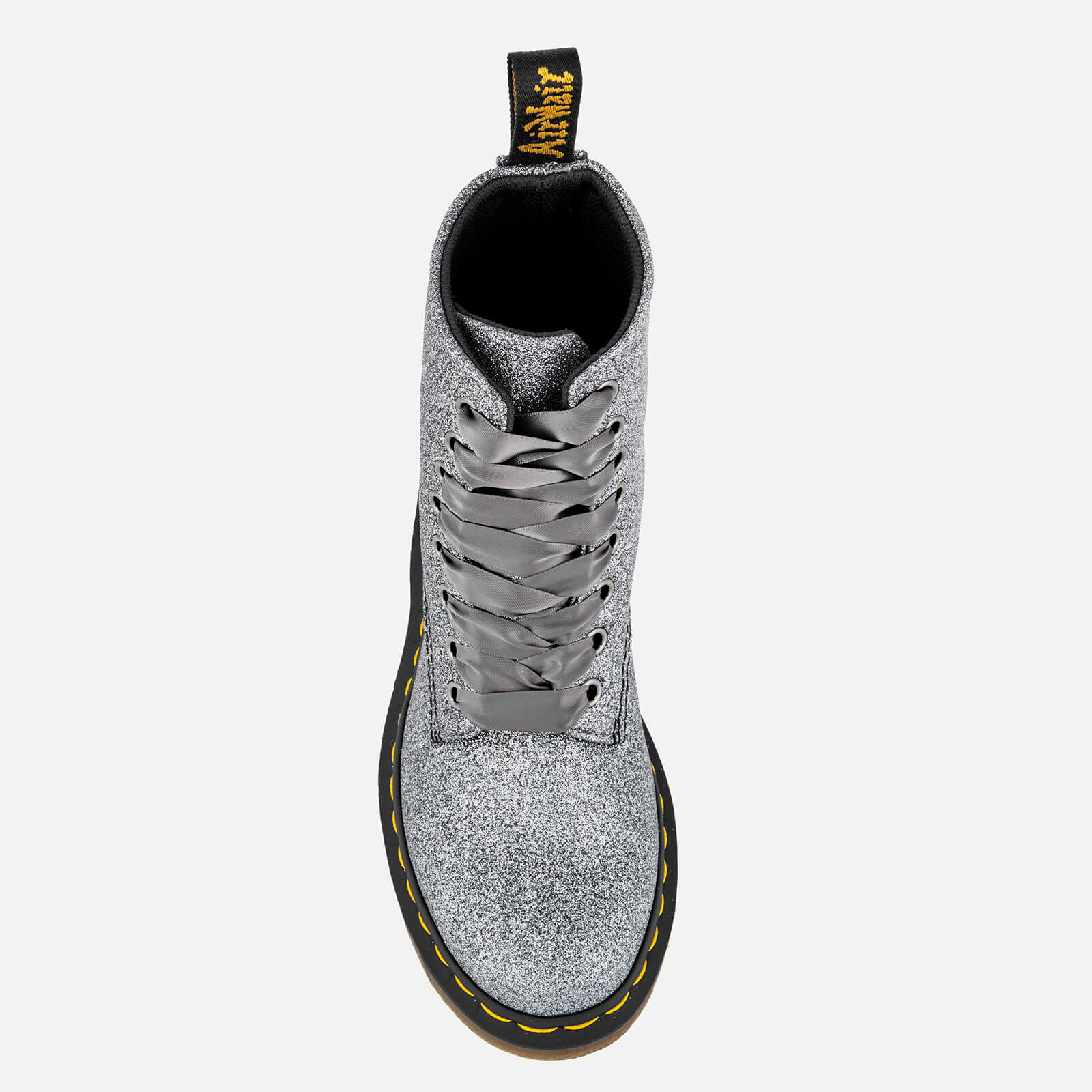 Dr martens black & silver pascal 8 eye glitter boots shop