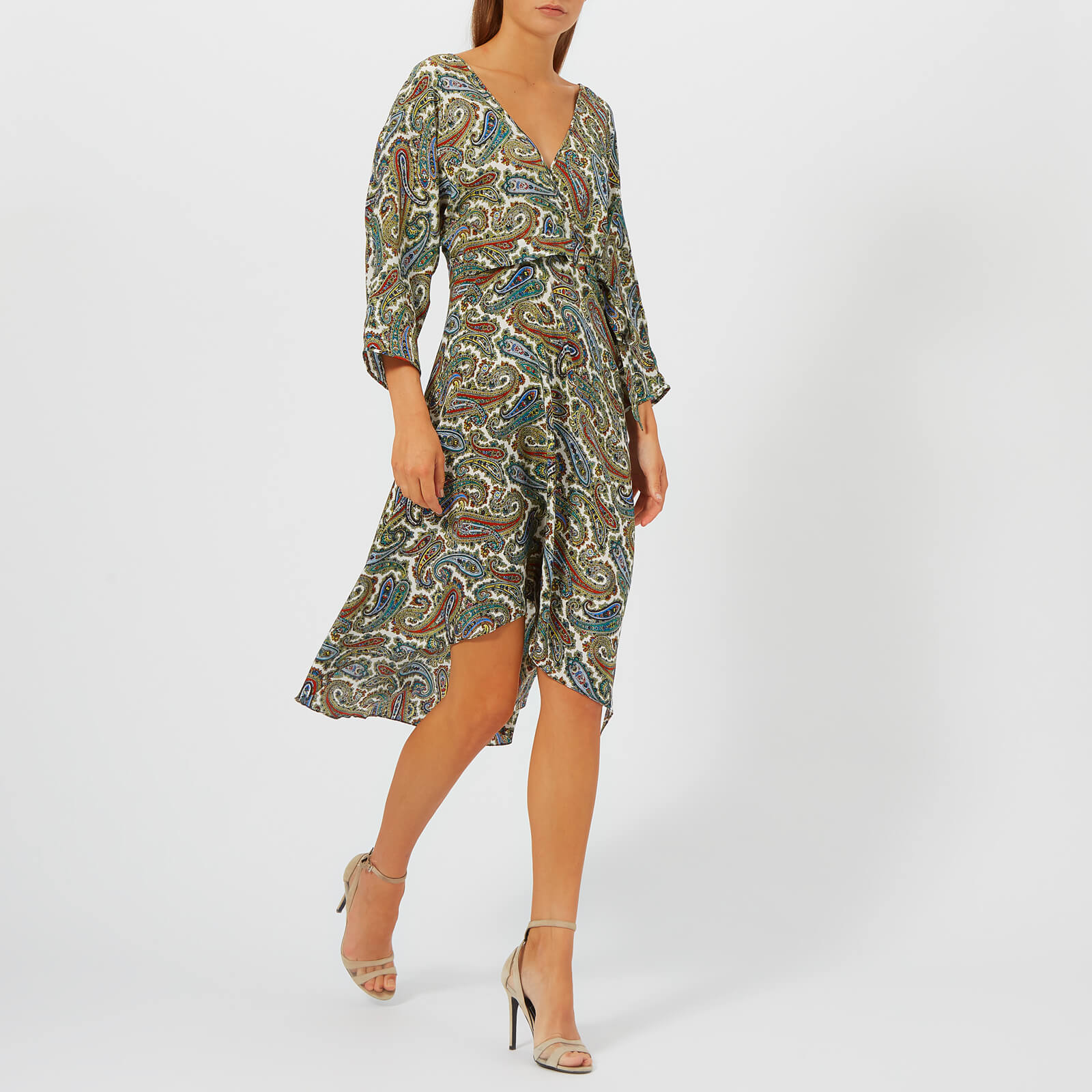 DIANE von FURSTENBERG☆エリカプリント コットン ミディ ドレス Diane von Furstenberg Erica Broderie Anglaise Cotton Midi