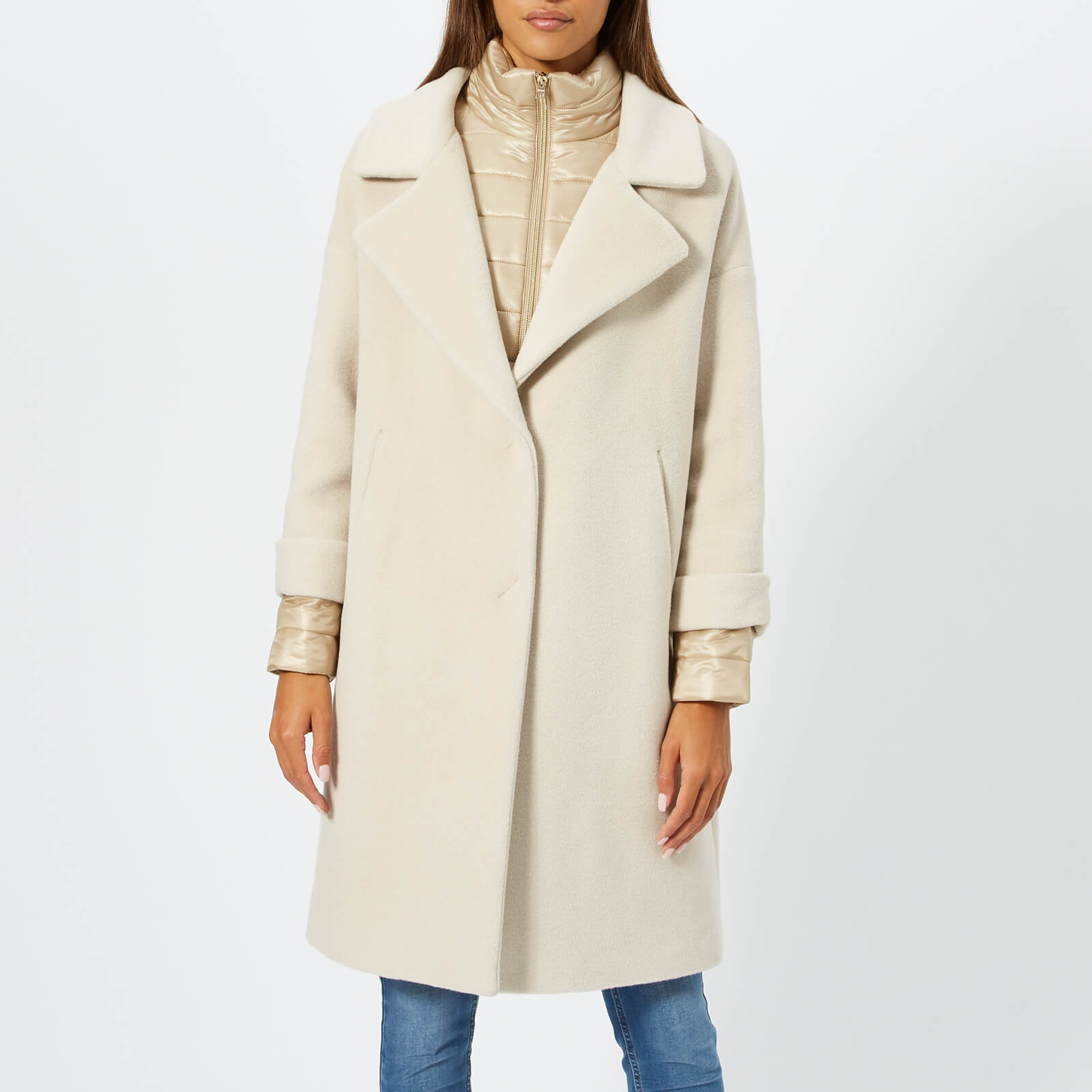 Padded wool coat shop