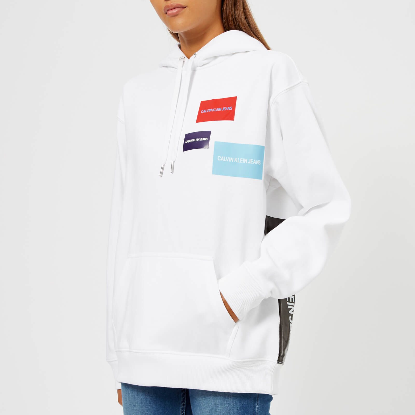 Calvin klein multi logo sweatshirt sales