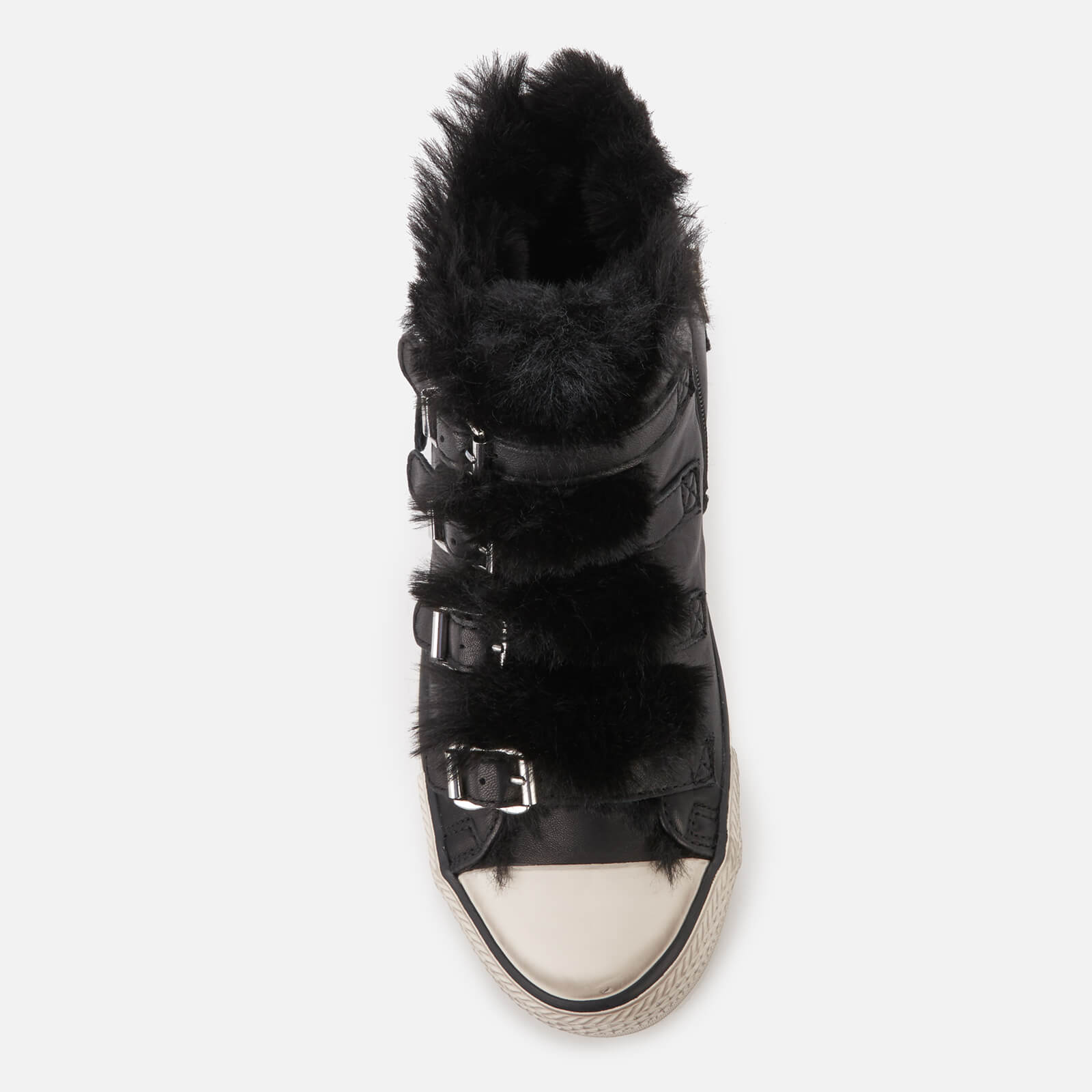 Ash Women s Valko Leather Hi Top Trainers Black Allsole