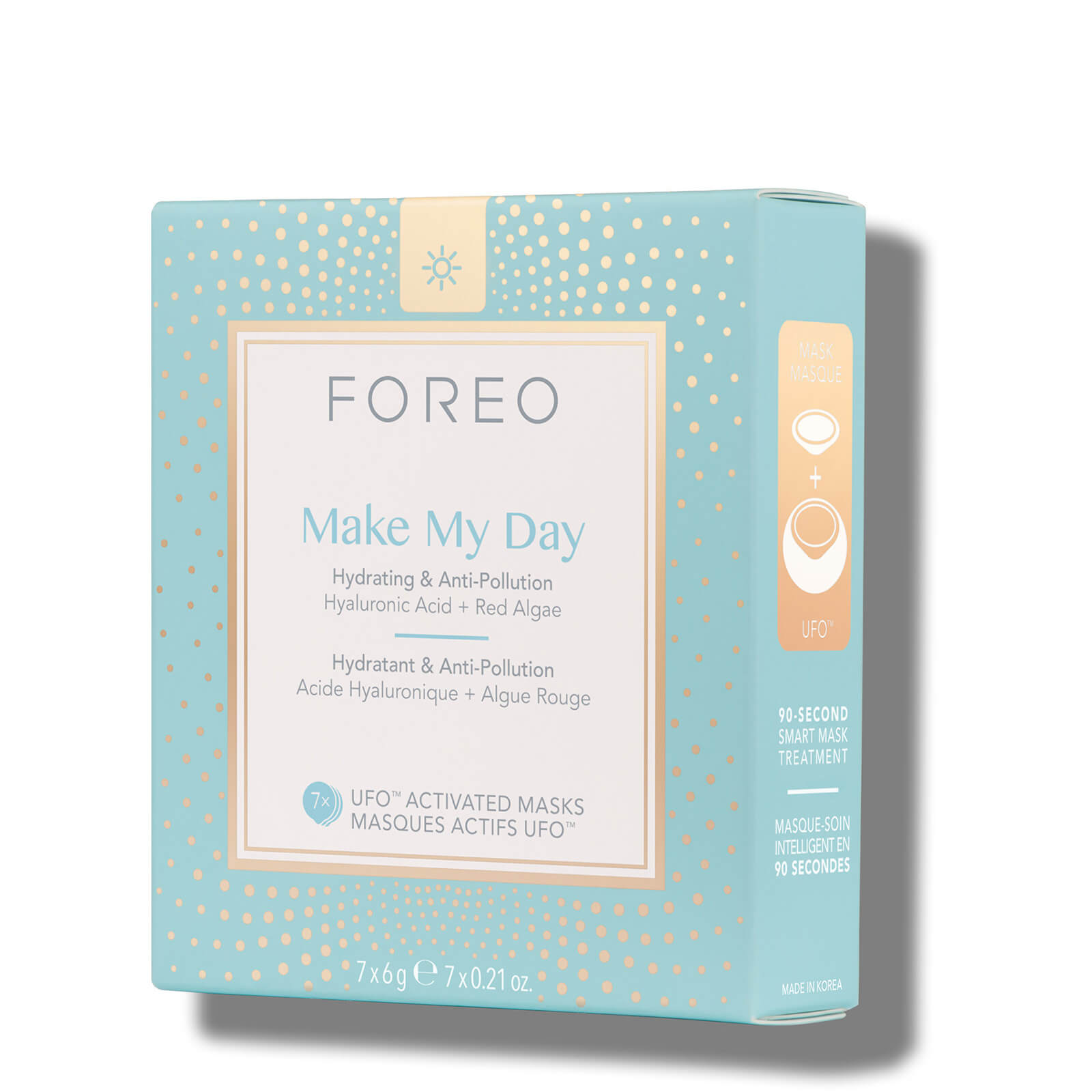 FOREO Make My Day UFO/UFO Mini Anti-Pollution and so Hydrating Face Mask (7 Pack)