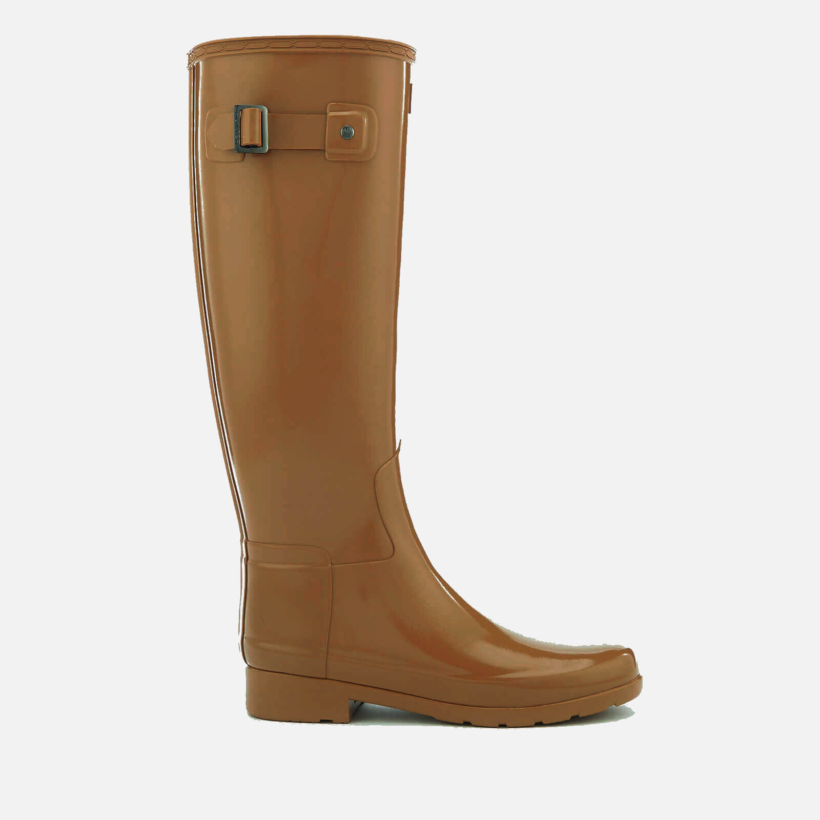 Hunter Women s Original Refined Gloss Tall Wellies Tawny Allsole