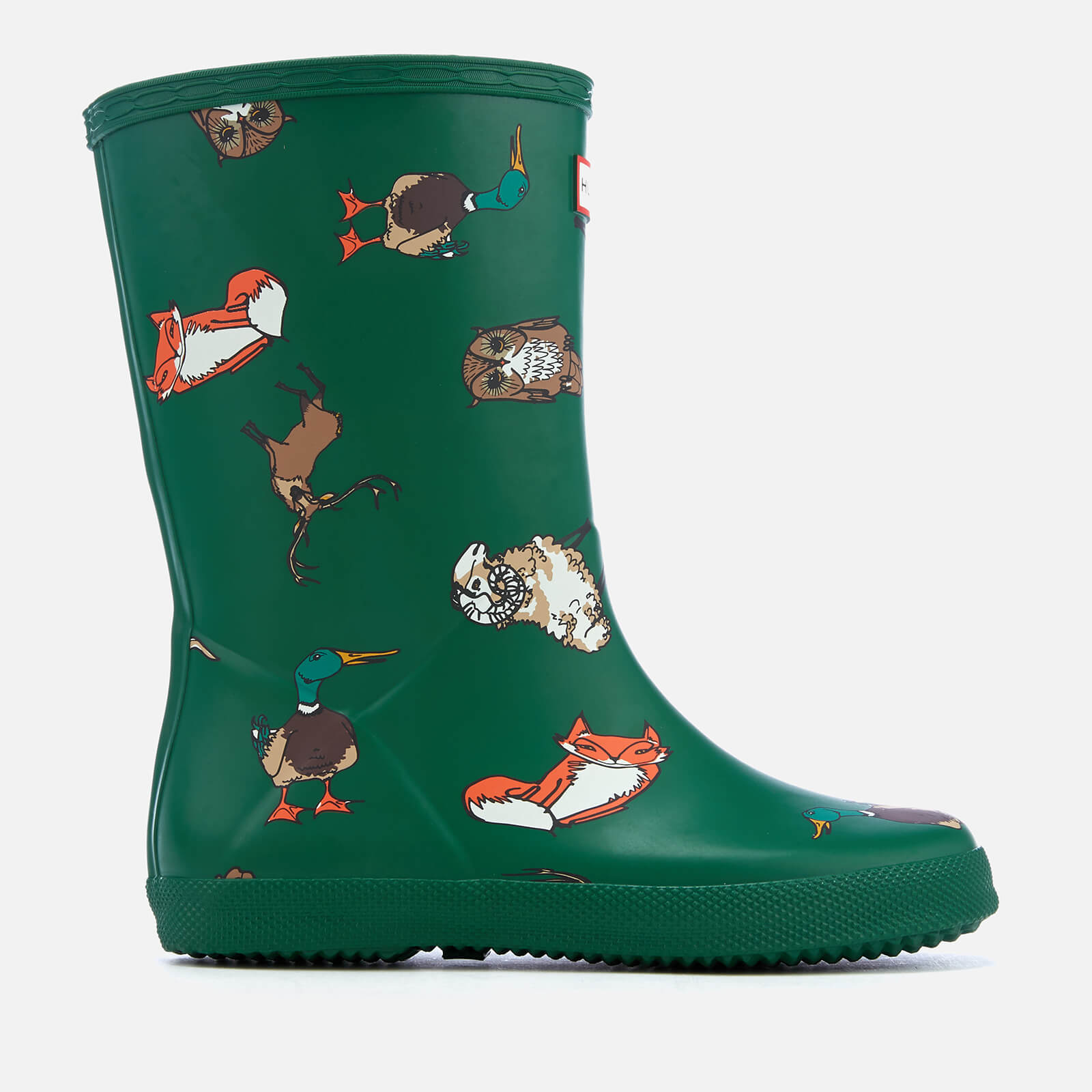 Hunter Kids First Classic Highland Print Wellies Highland Animal Print Allsole