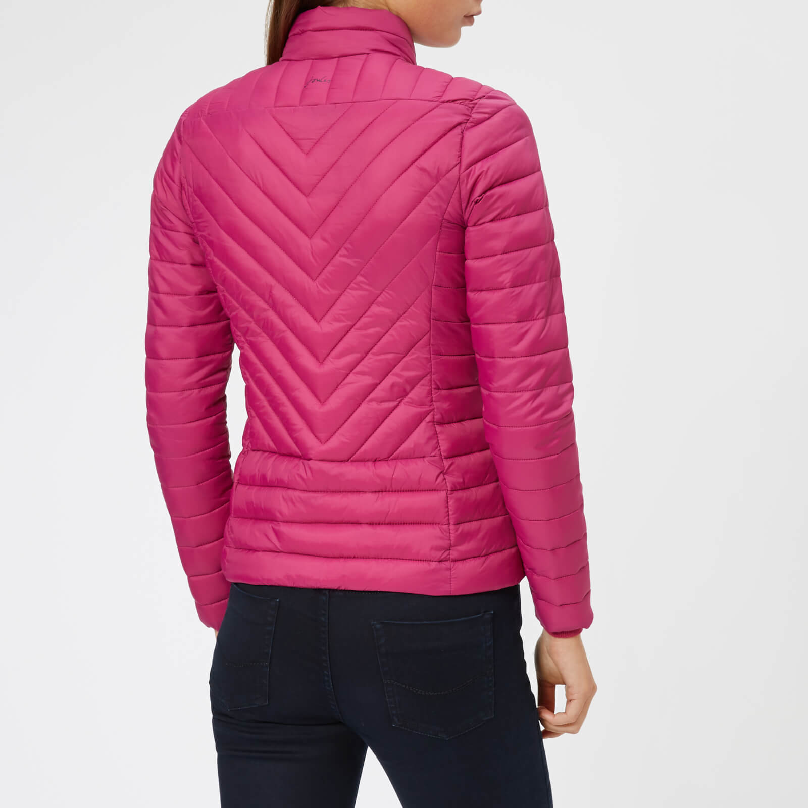 Joules Women s Elodie Chevron Quilted Jacket Deep Fuchsia Coggles