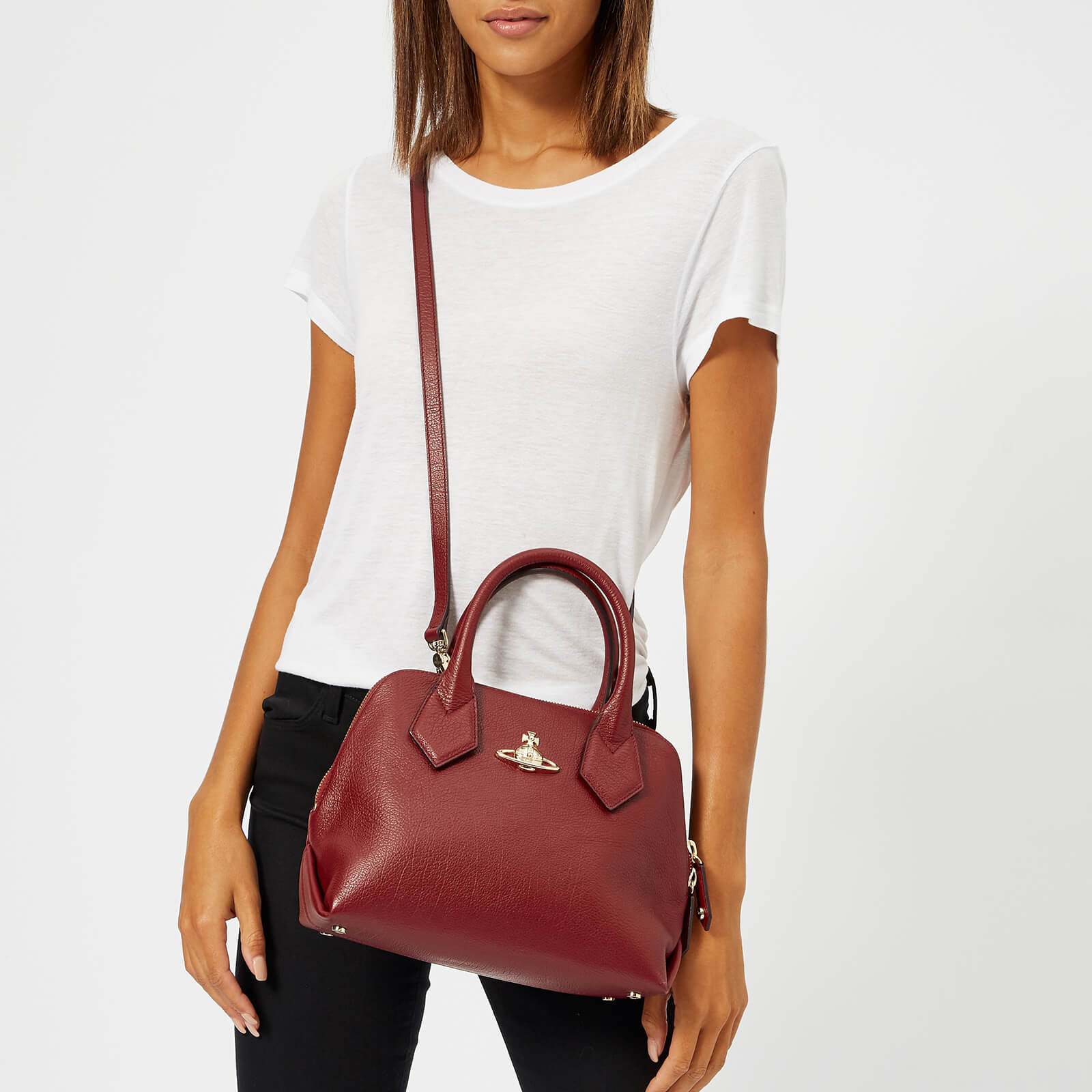 Vivienne Westwood Women s Balmoral Small Handbag Burgundy