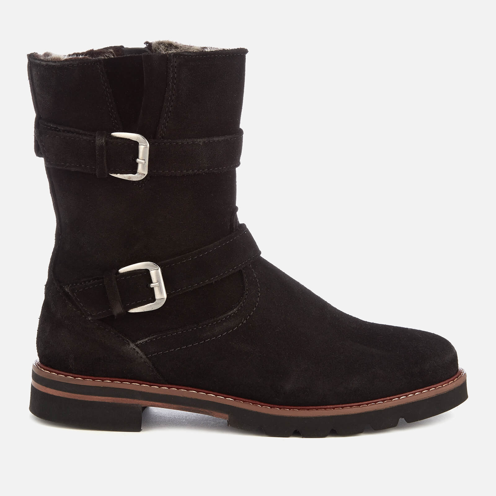 Suede shop moto boots