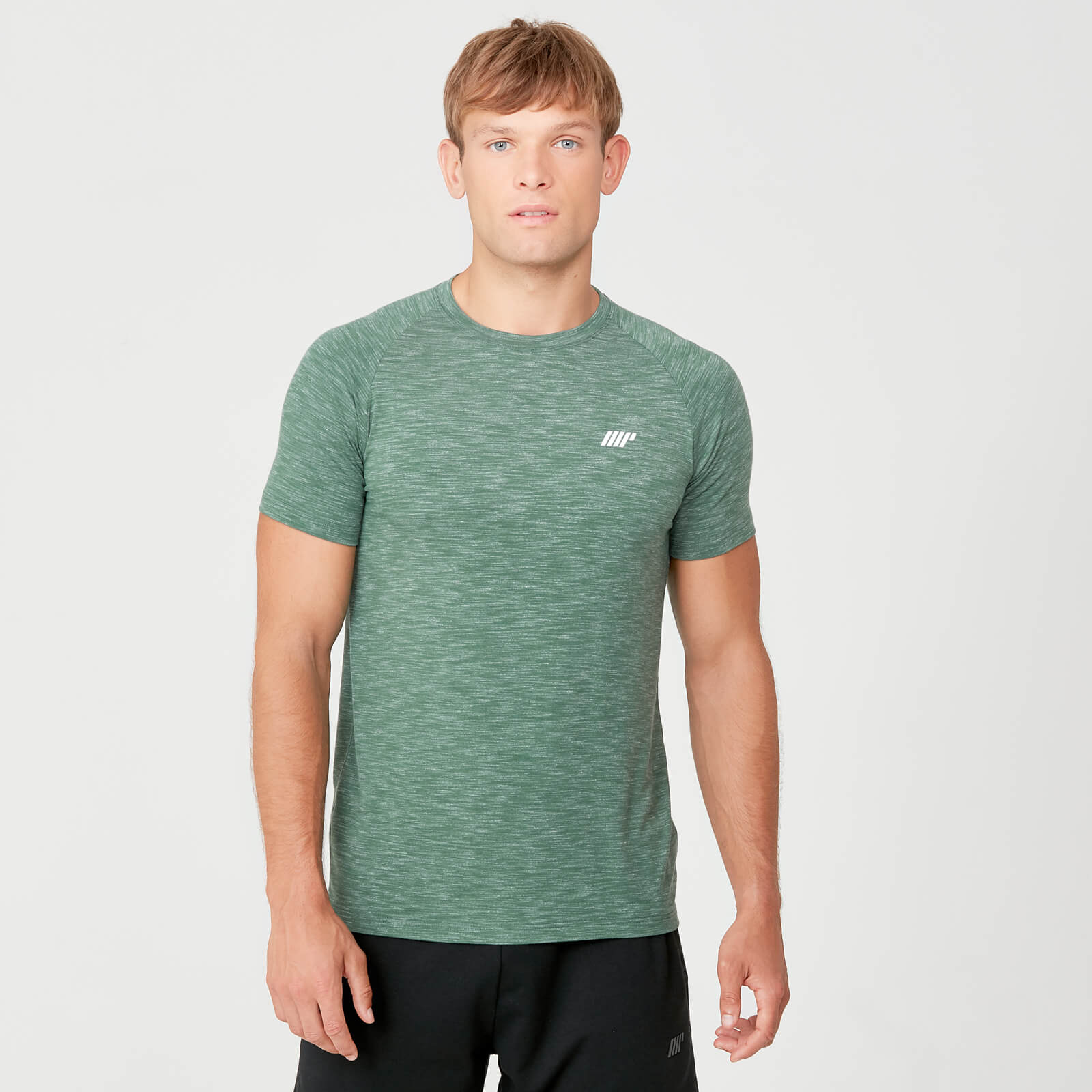 T-Shirt Performance - Vert chiné - XS