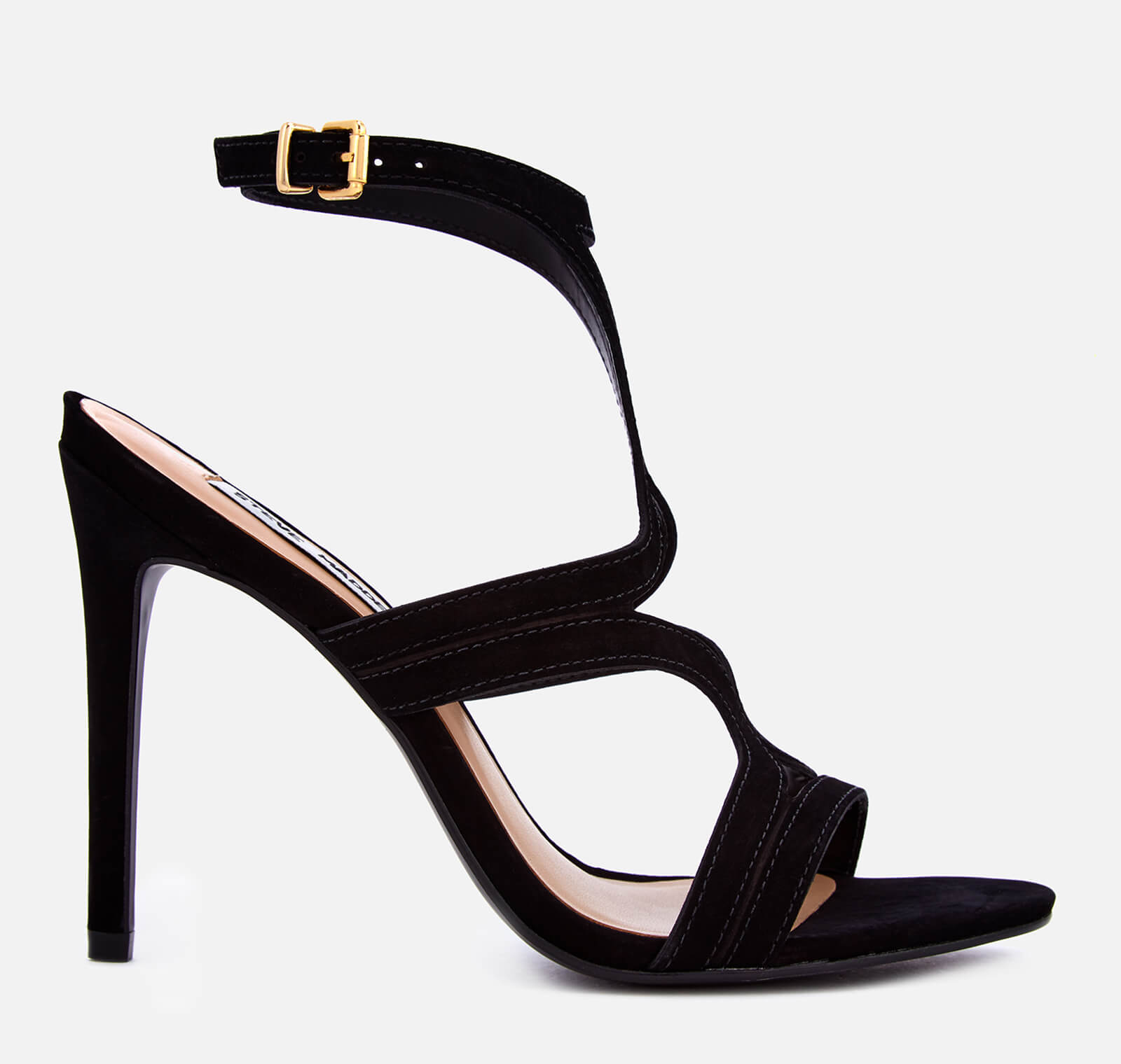 Steve Madden Women s Sidney Nubuck Heeled Sandals Black Allsole