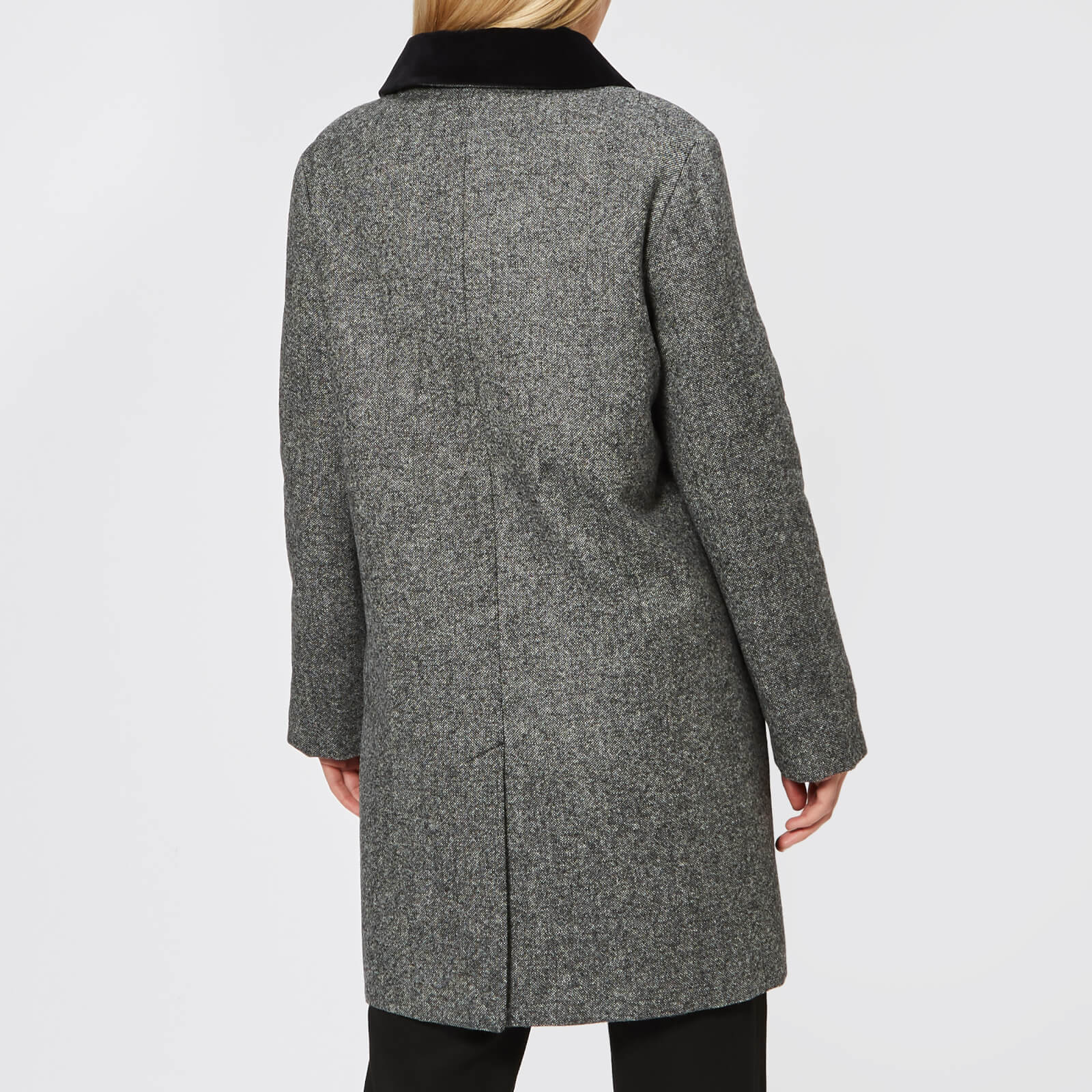 A.P.C. Women s Poupee Coat Anthracite Chine Coggles