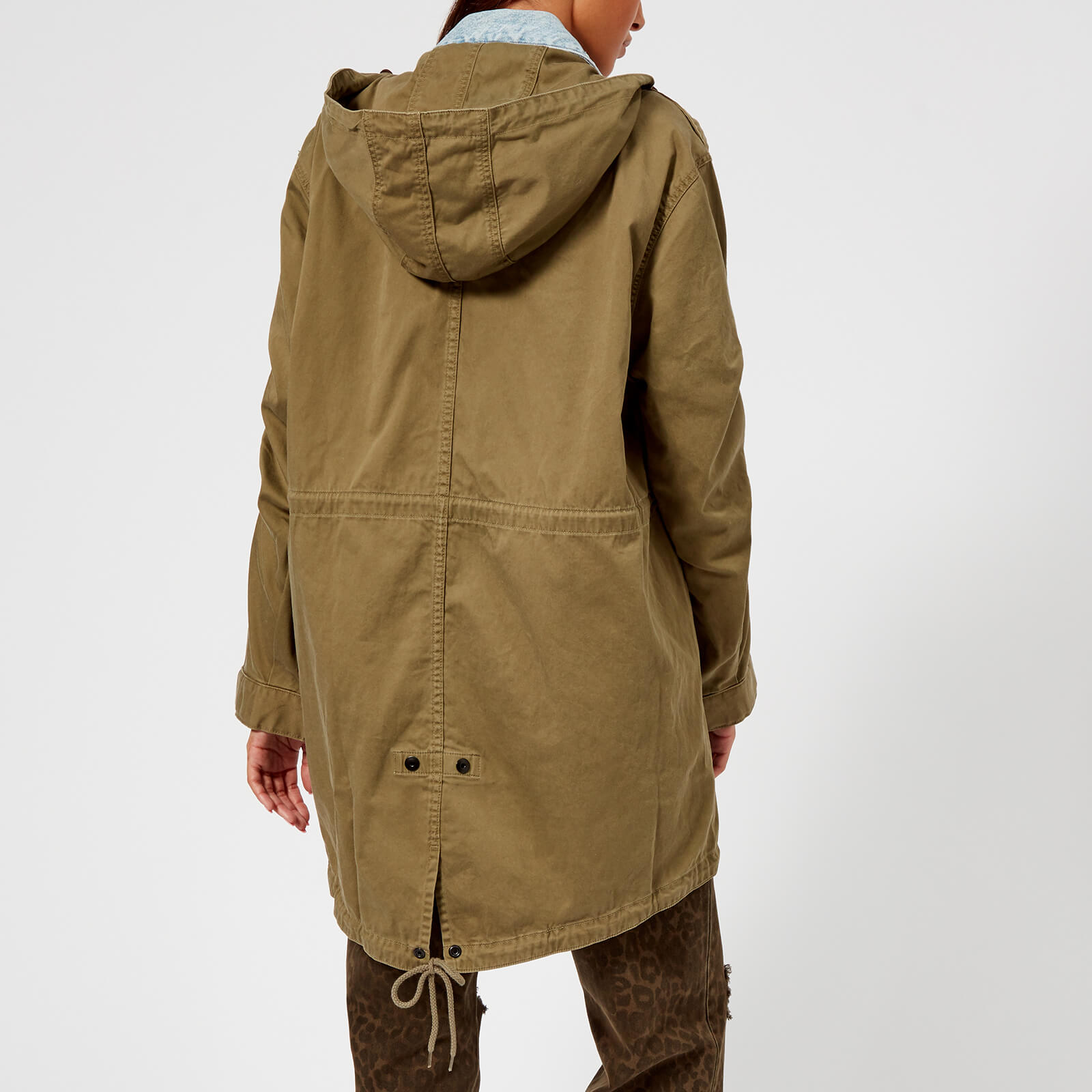 T by Alexander Wang Women's Daze Mix Bleach Jacket - Bleach/Army Green |  Coggles