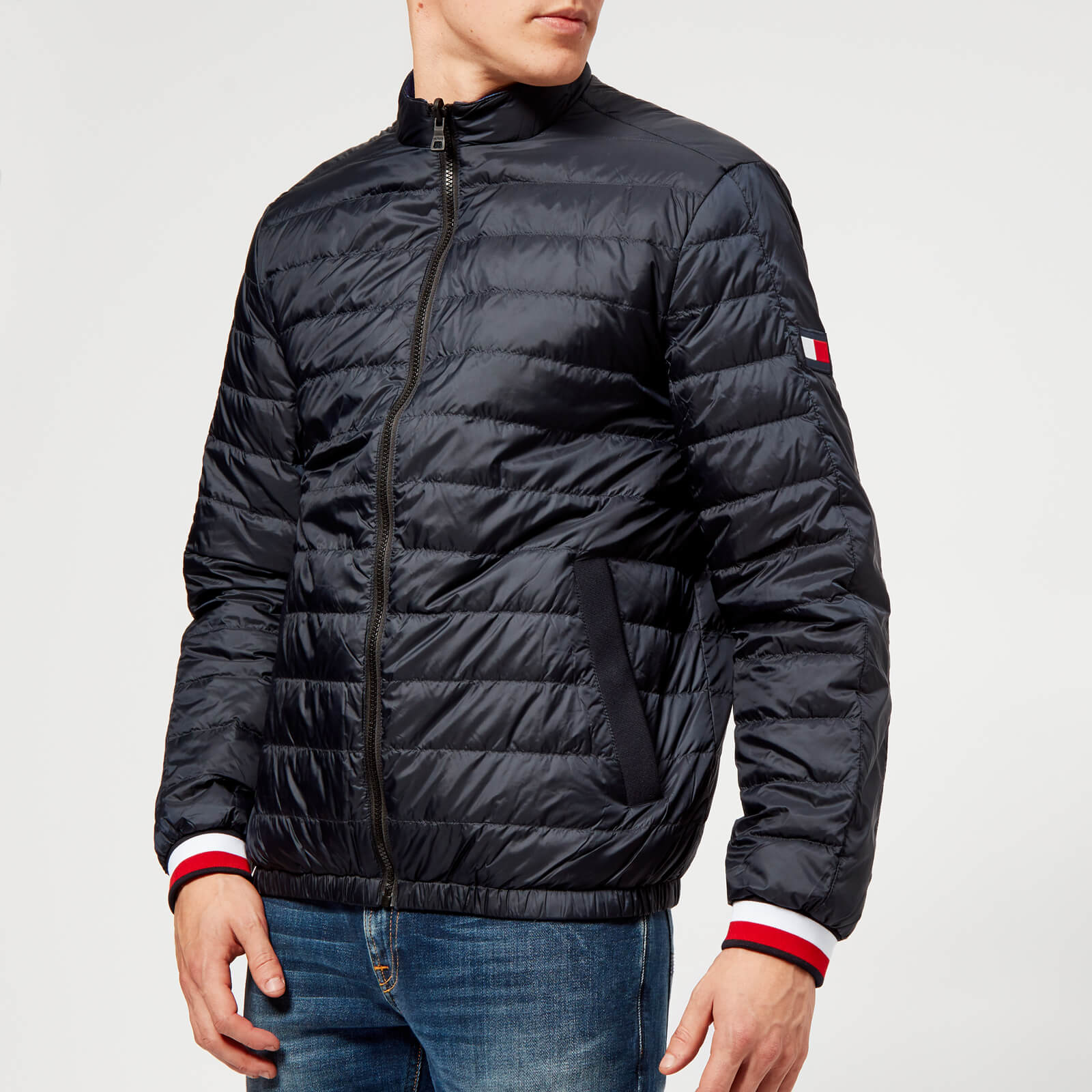 Tommy hilfiger reversible leather jacket 2025