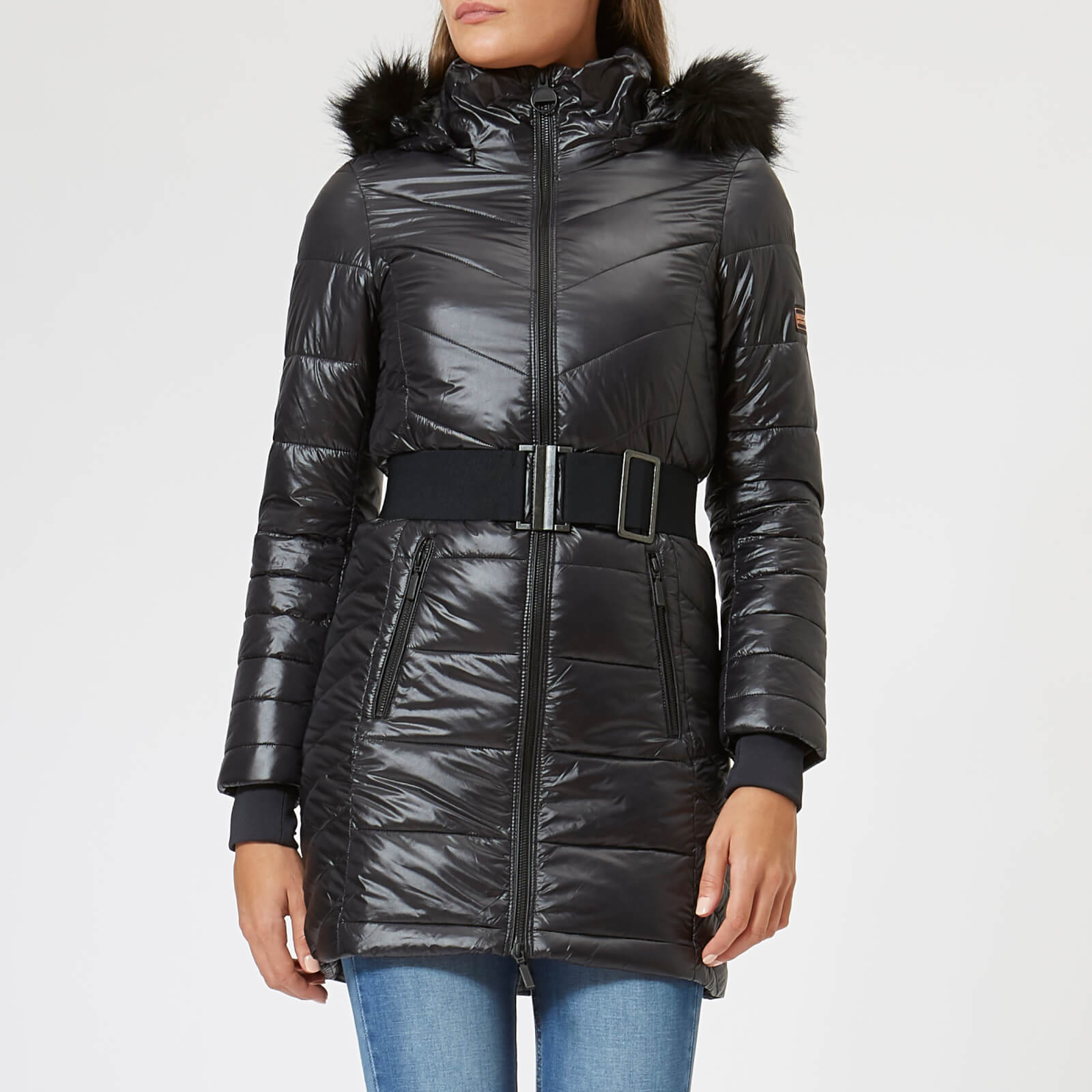 Barbour International Women s Geneva Quilt Jacket Black Coggles